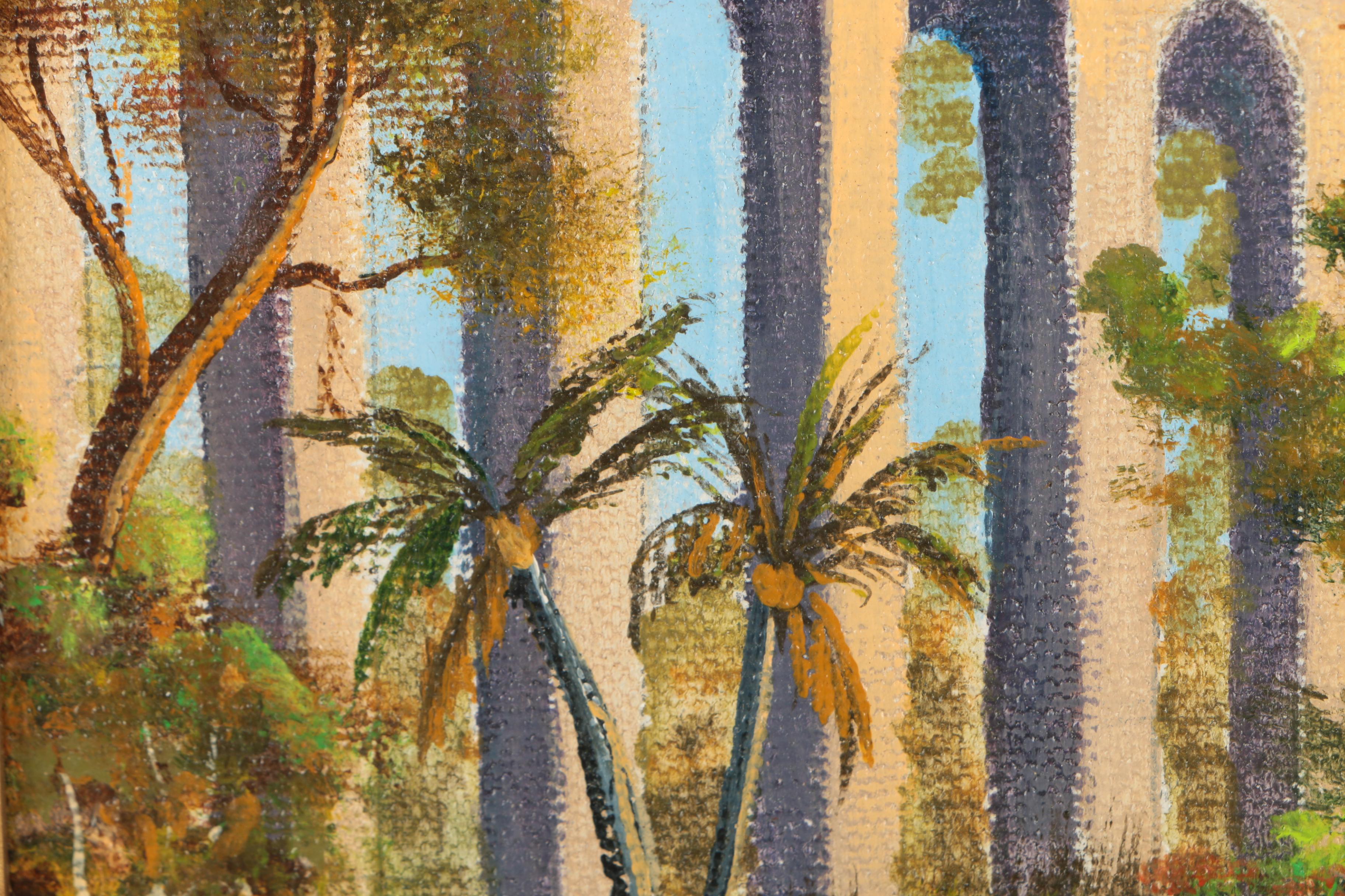 Klara Komlos Acrylic Painting of Cabrillo Bridge