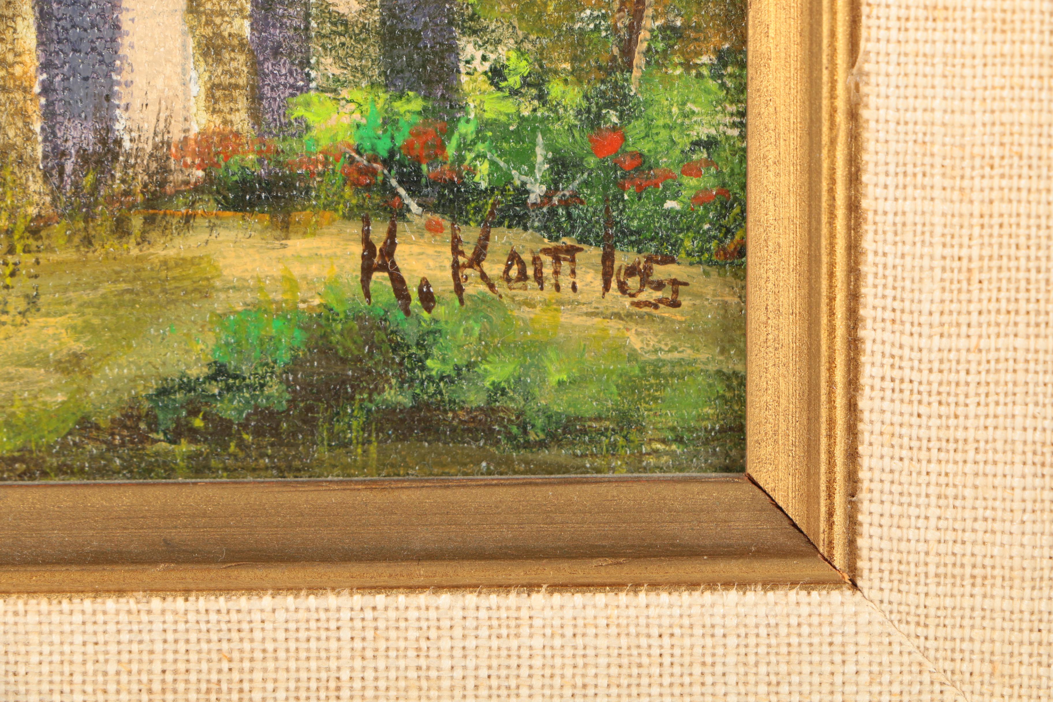 Klara Komlos Acrylic Painting of Cabrillo Bridge