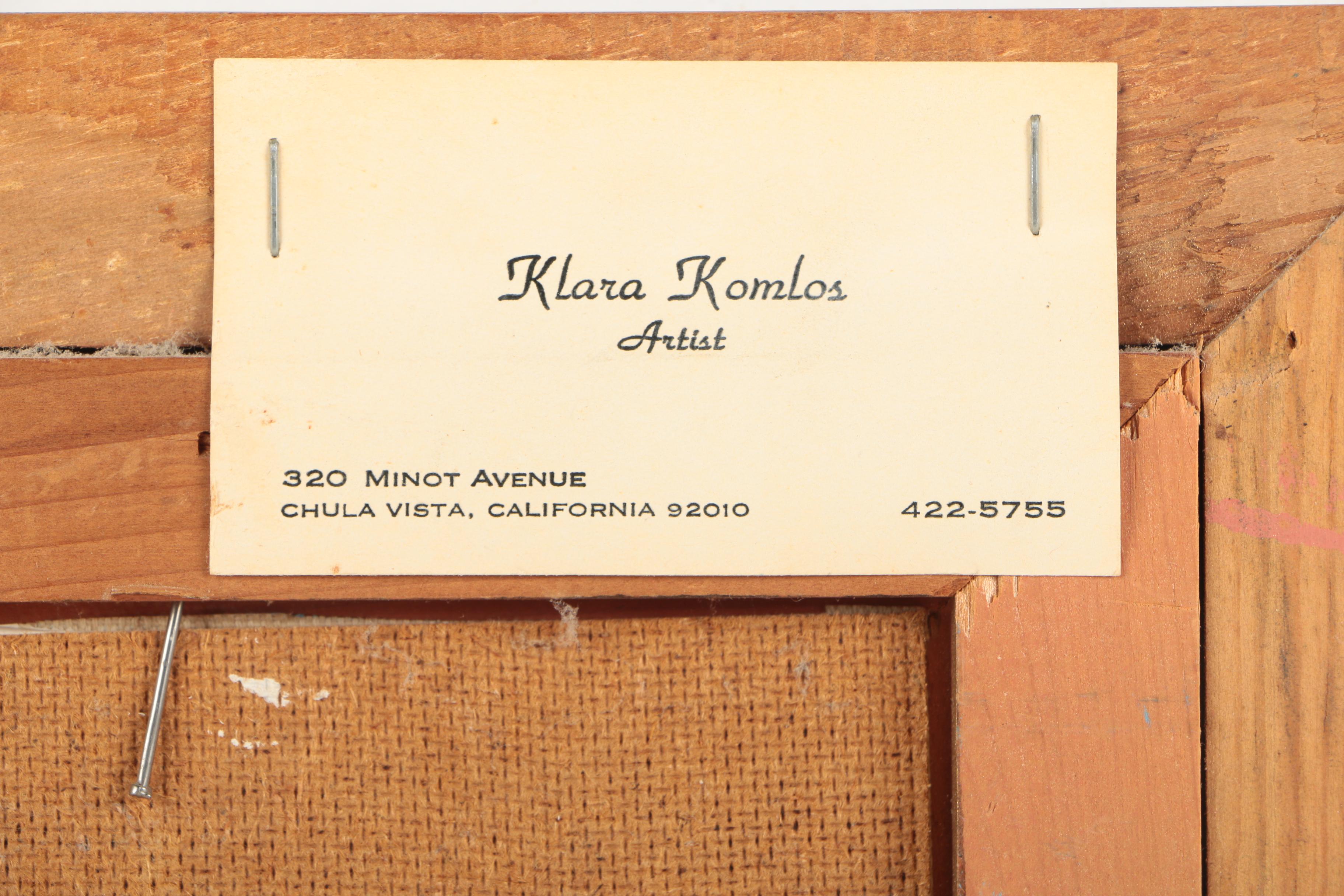 Klara Komlos Acrylic Painting of Cabrillo Bridge