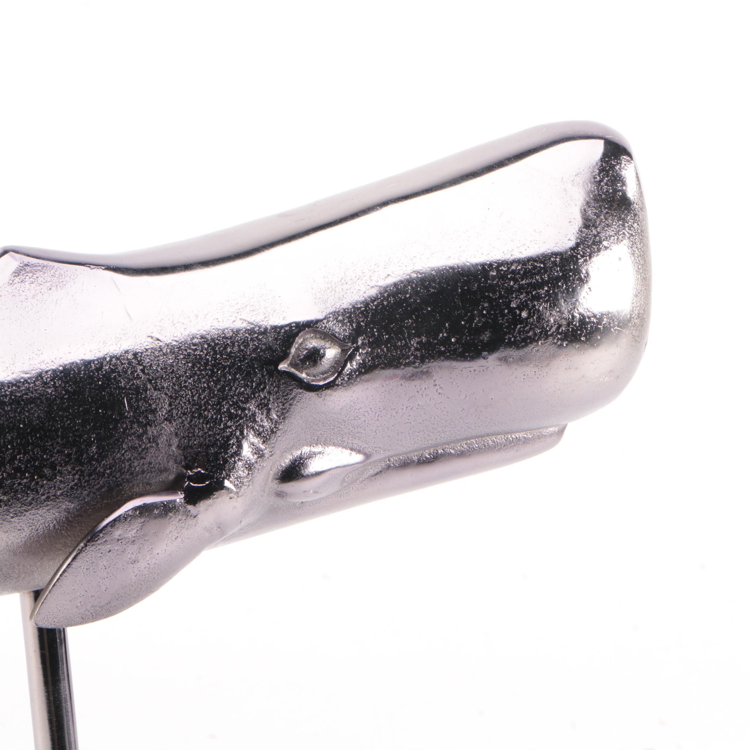 Metal Sperm Whale Figurine