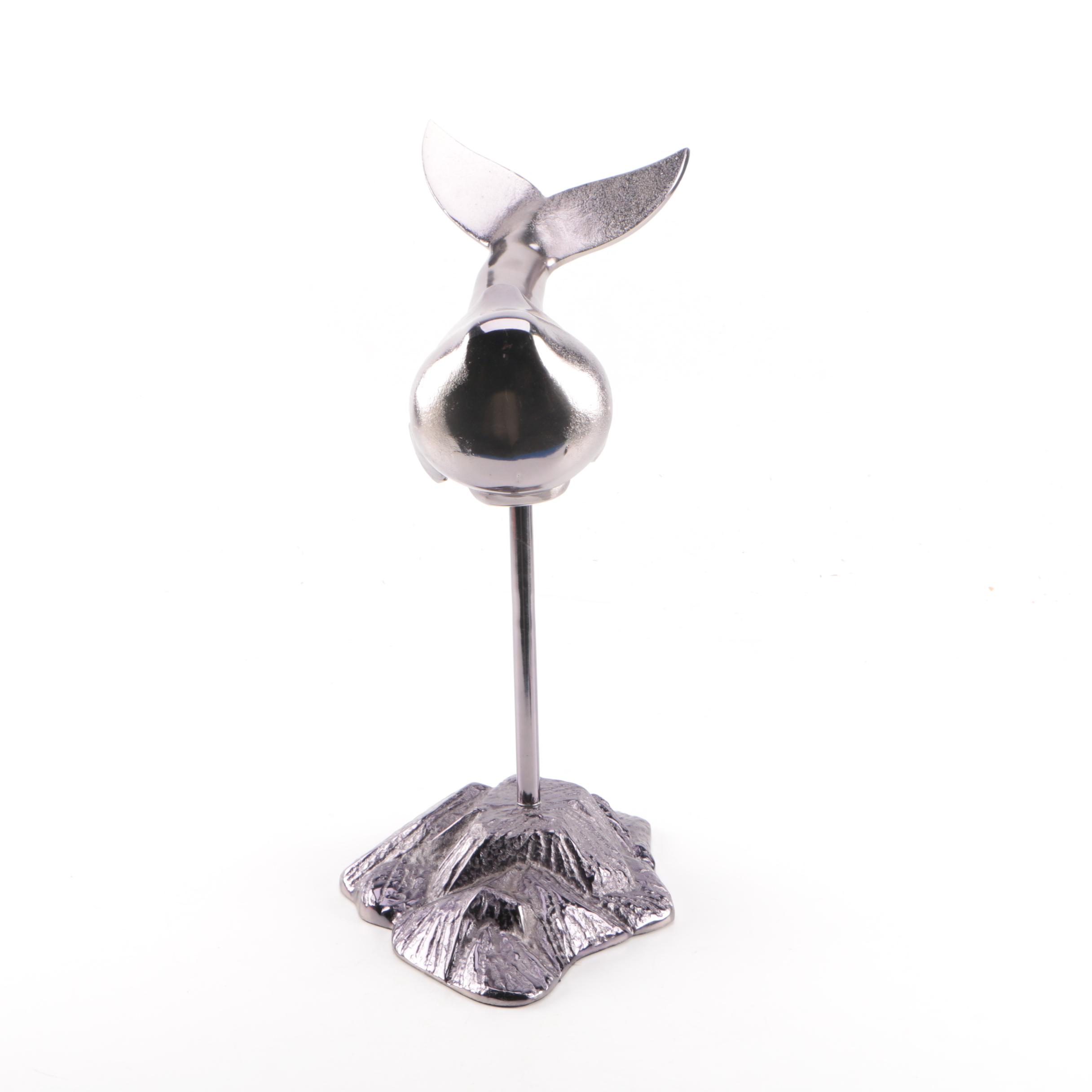 Metal Sperm Whale Figurine