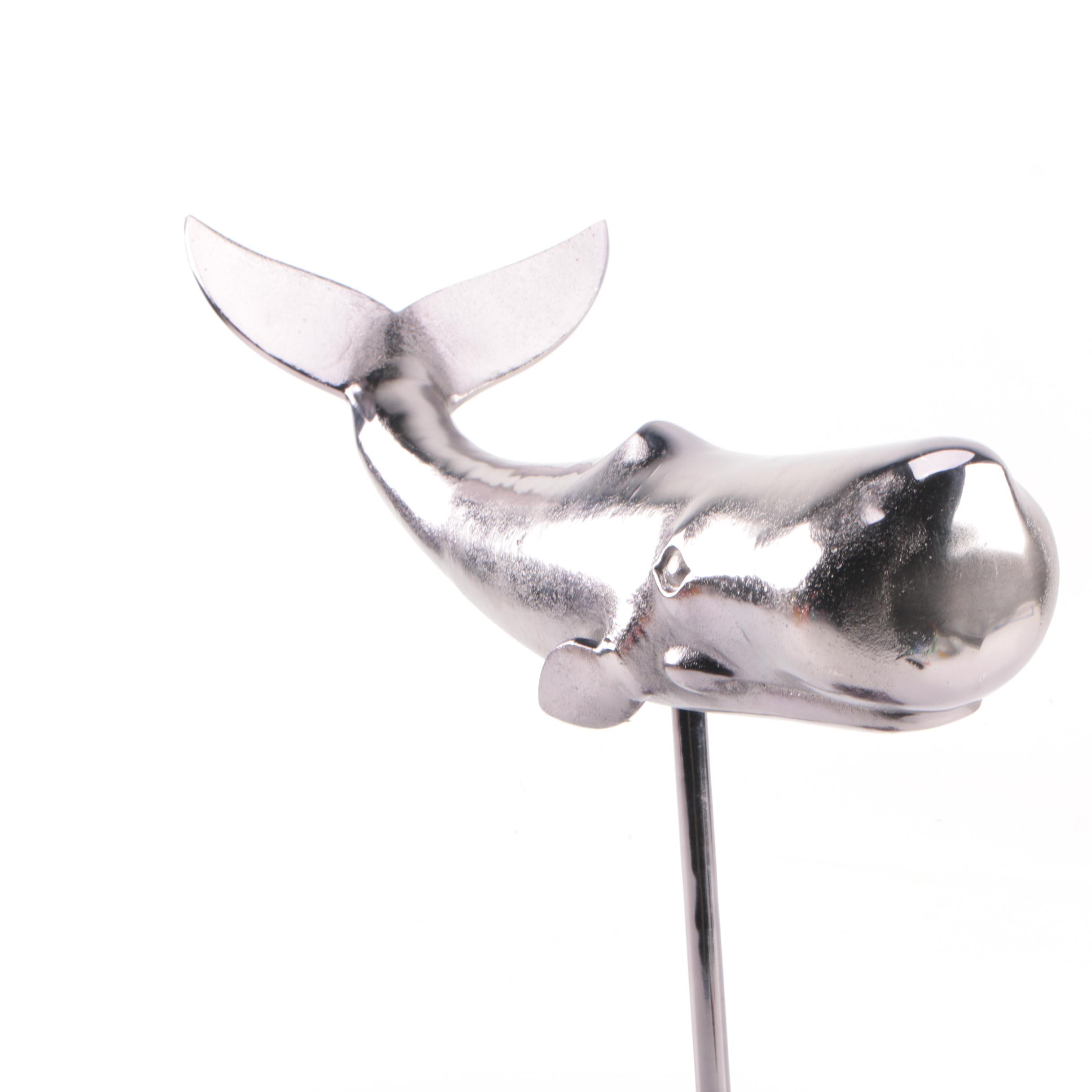 Metal Sperm Whale Figurine