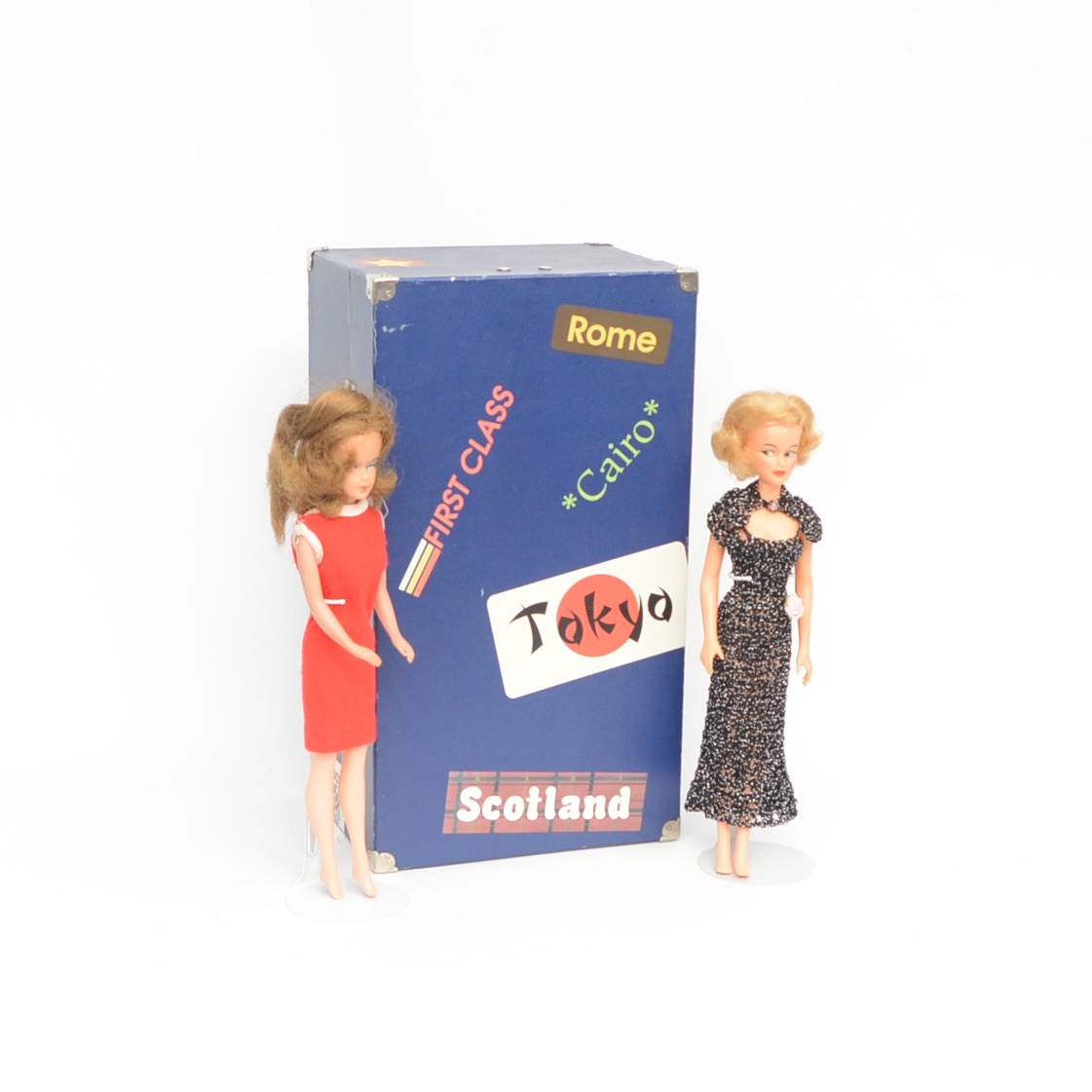 Vintage Tressy and Missy Dolls with Case and Clothing