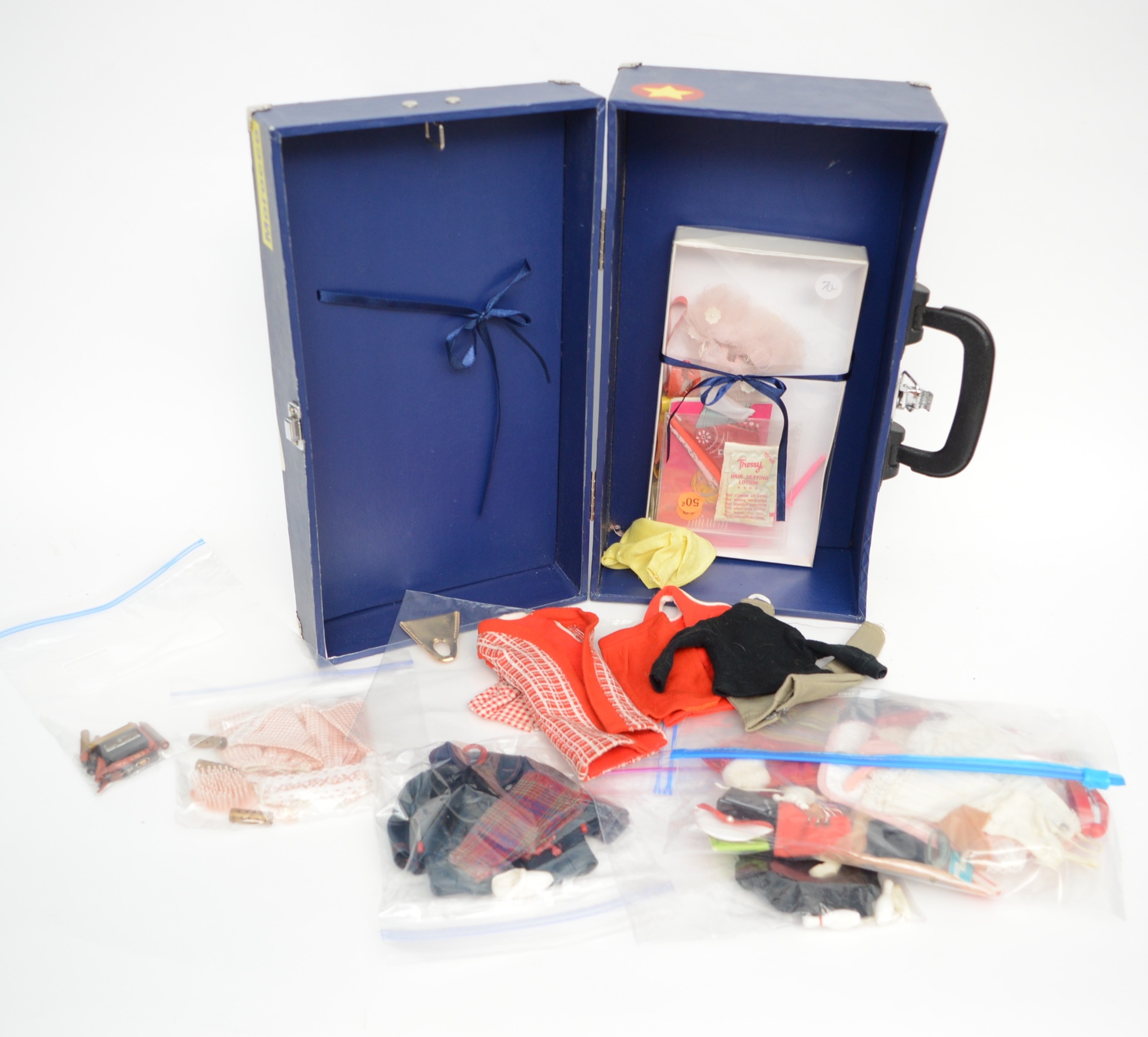 Vintage Tressy and Missy Dolls with Case and Clothing