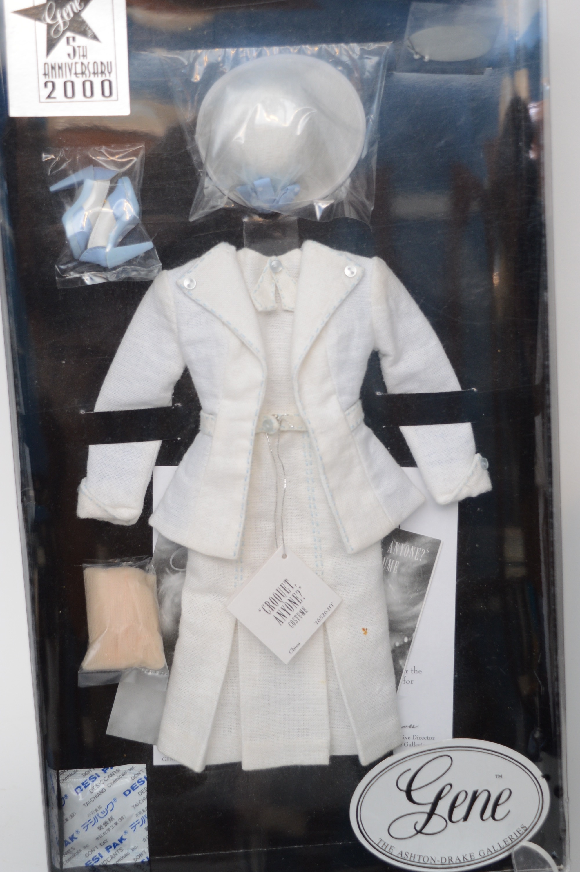 Gene Doll on Stand with Outfit in box and Croquet in Box