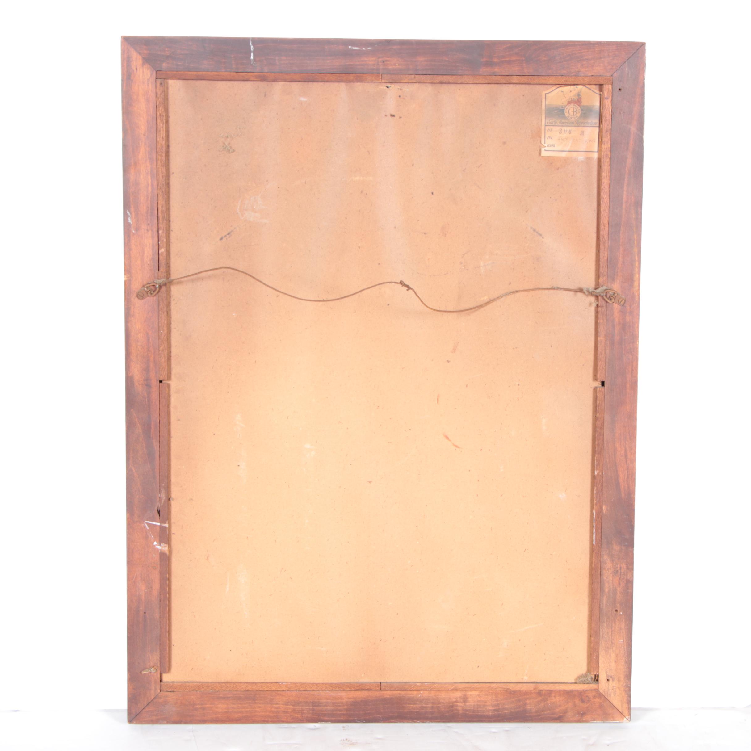 Vintage Conant-Ball Co. Reproduction Wall Mirror