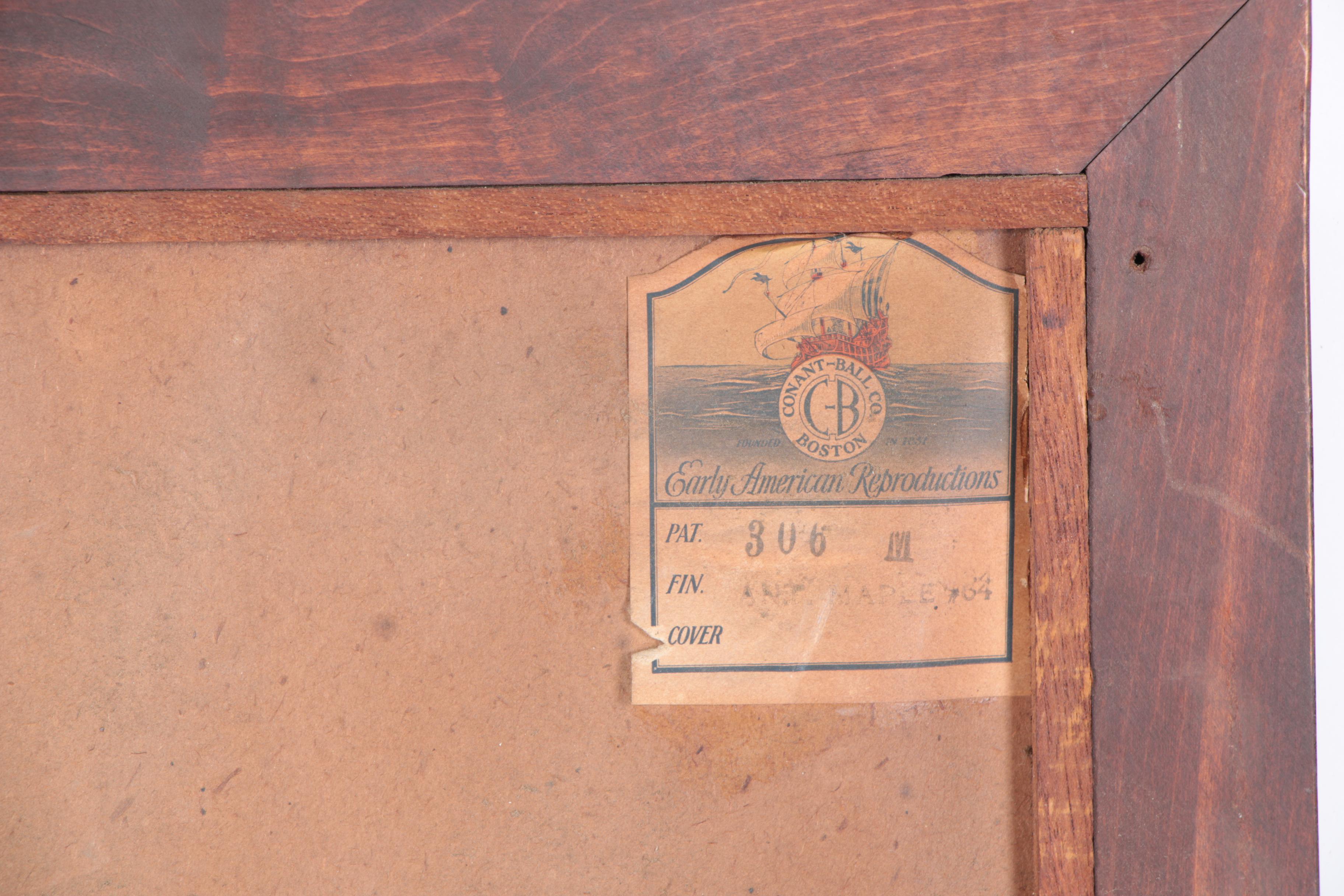 Vintage Conant-Ball Co. Reproduction Wall Mirror