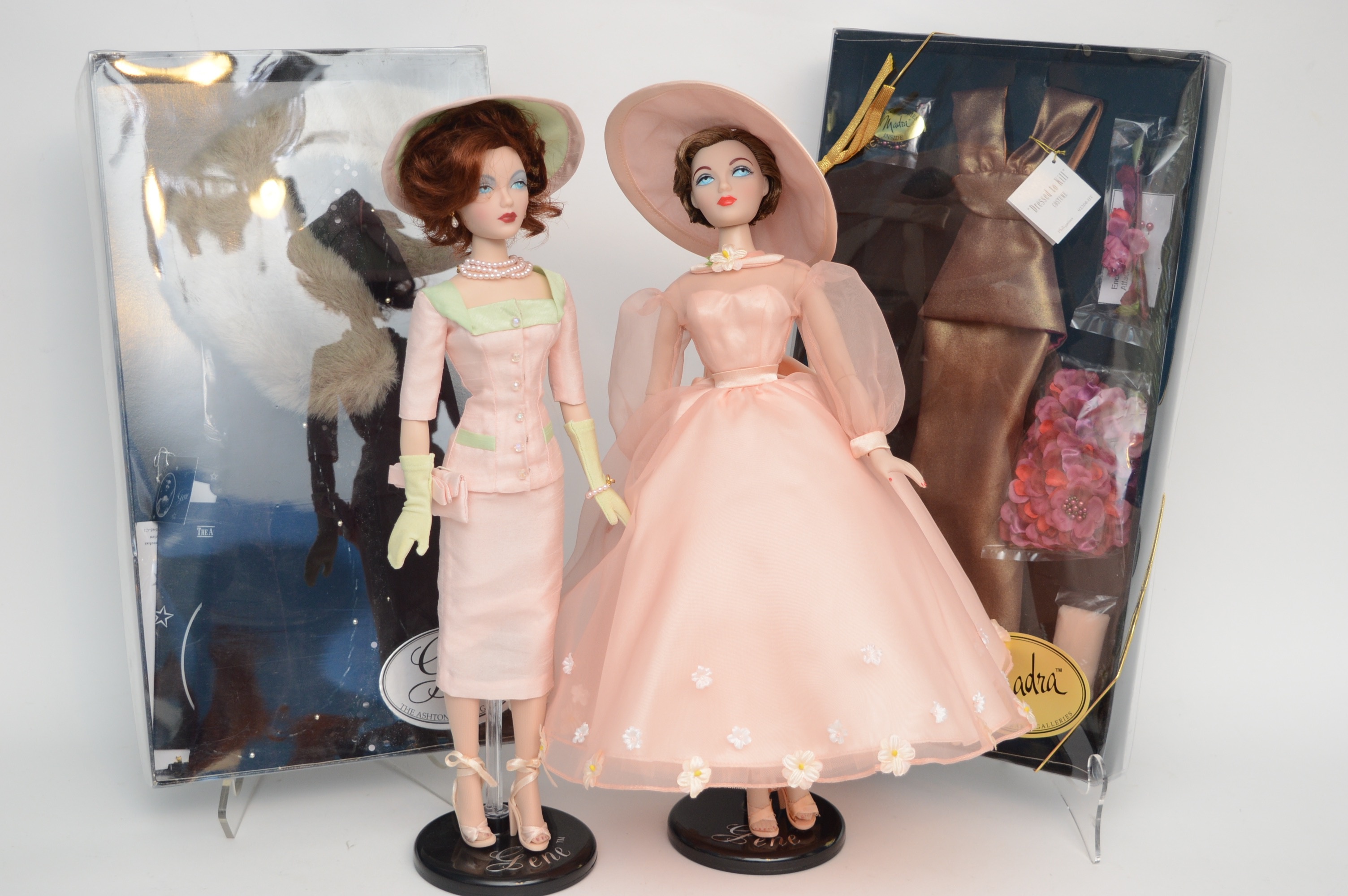 Pair of Gene Dolls with Outfits