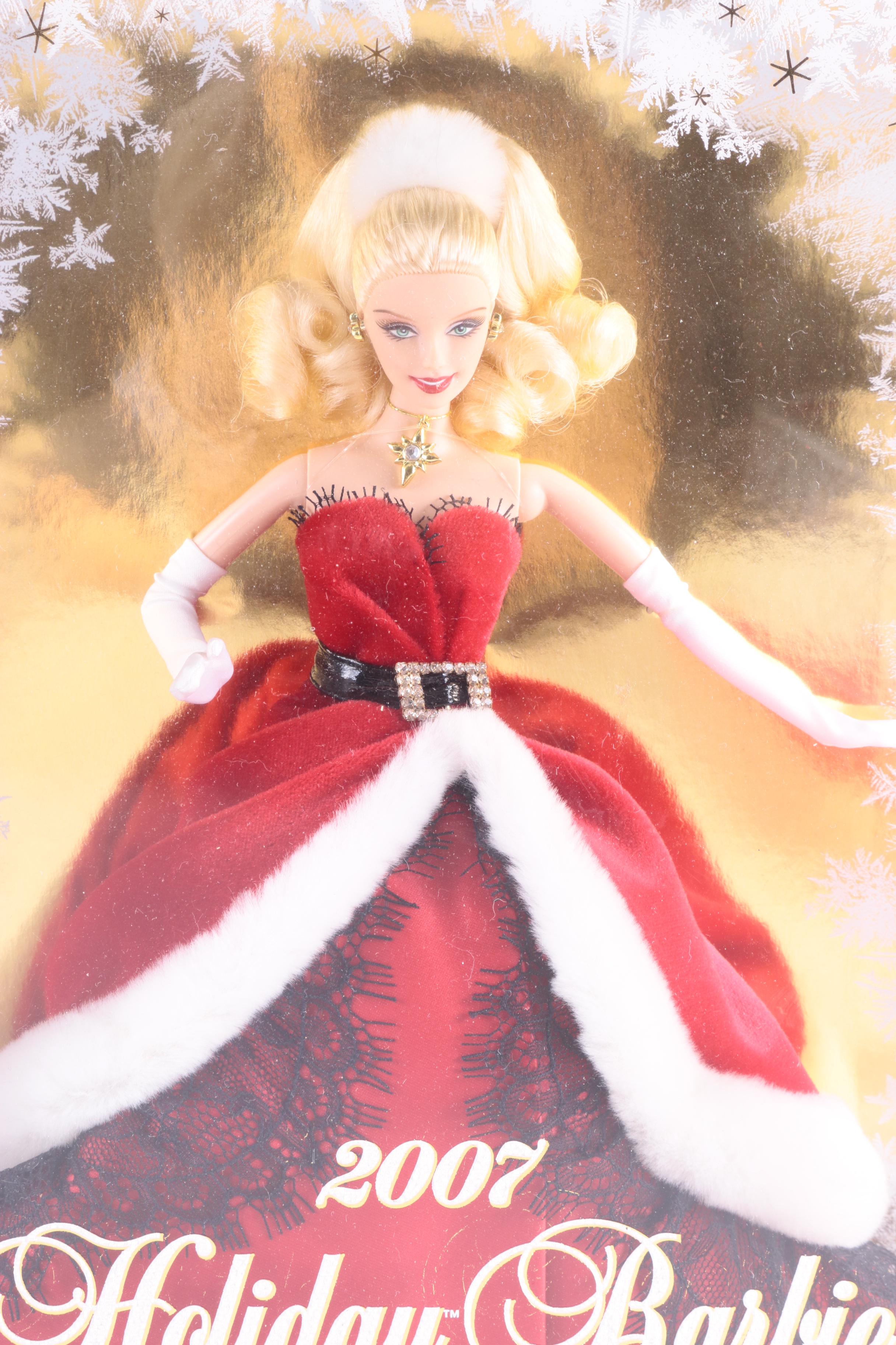 Holiday Barbie Dolls in Original Packaging