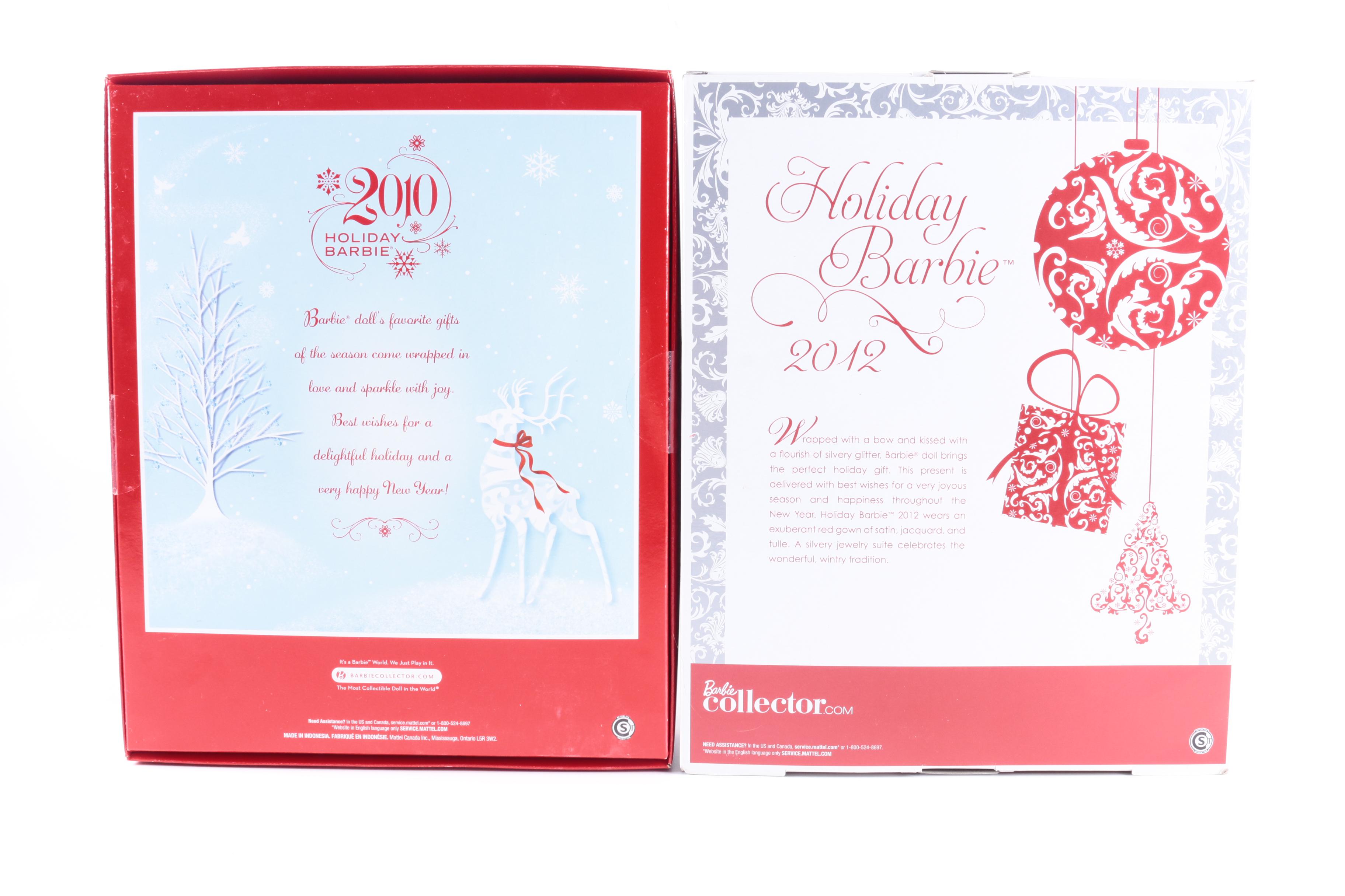 Holiday Barbie Dolls in Original Packaging