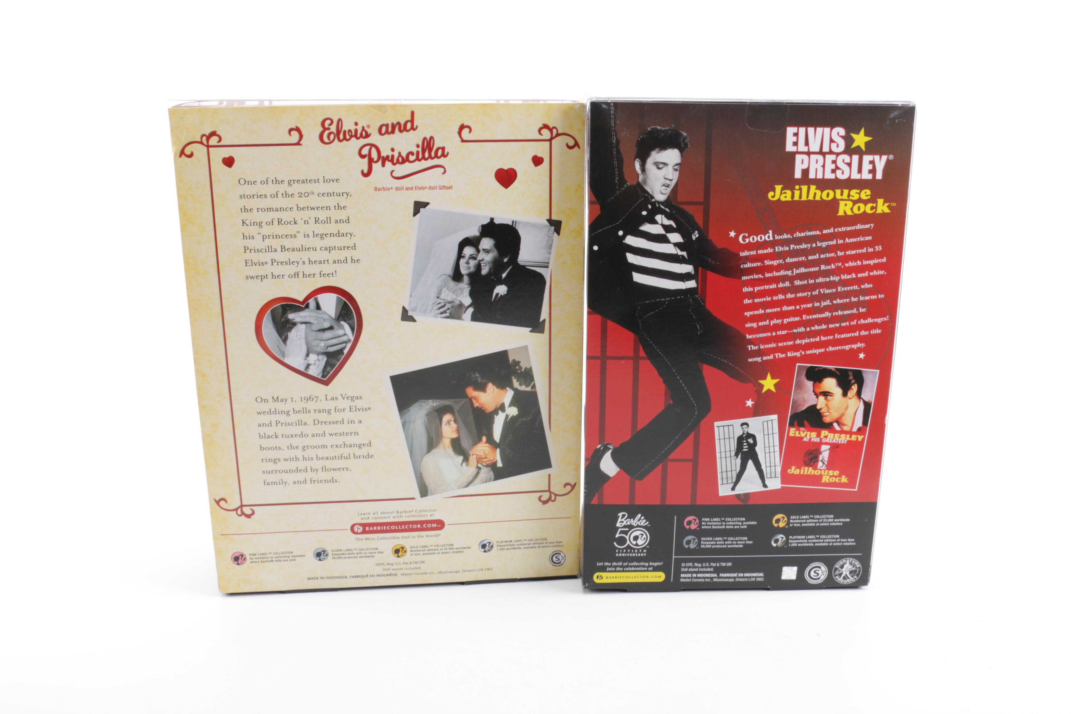 Special Edition Barbie Dolls in Original Packaging, Including Elvis