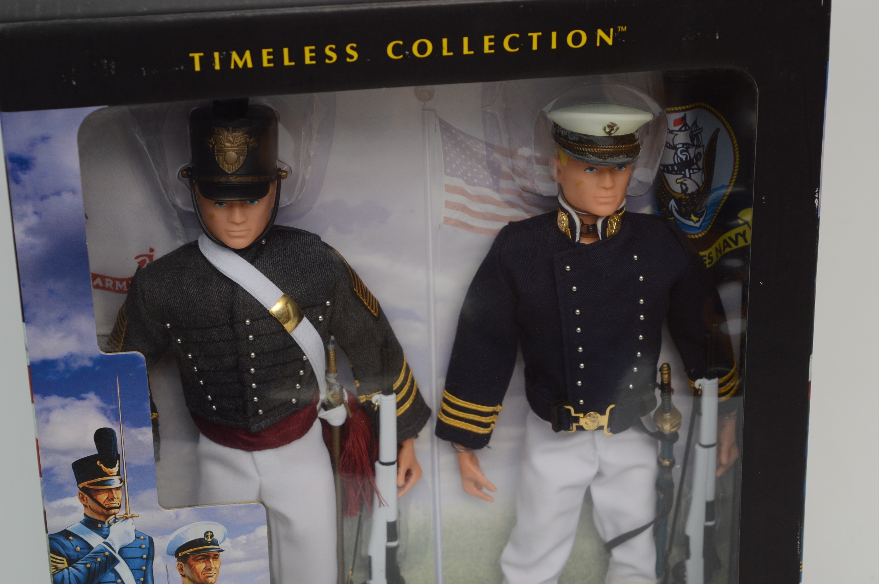 Original West Point 1966 and Annapolis Cadet GI Joe and Reproduction Set