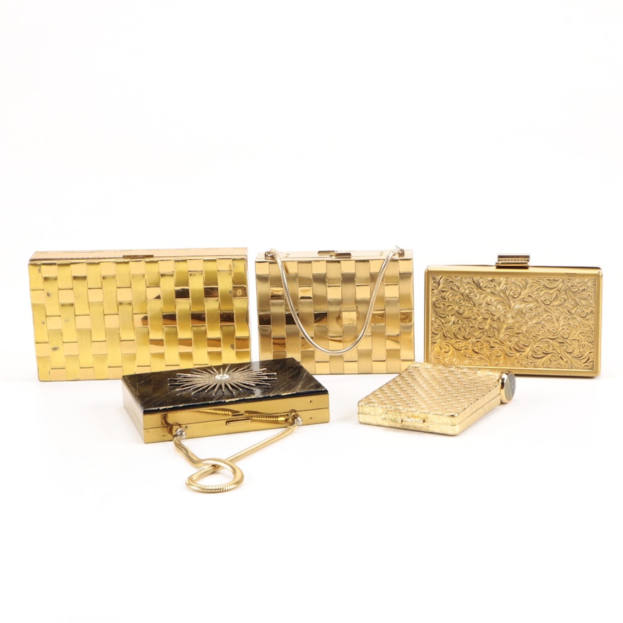 Circa 1950s Vintage Compacts and Accessory Purses