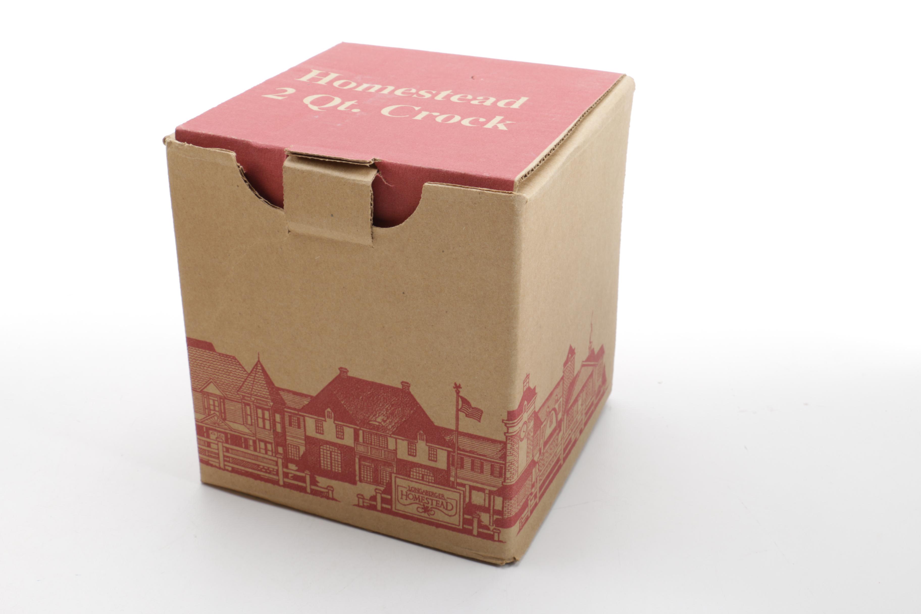 Longaberger Homestead Two Quart Crock