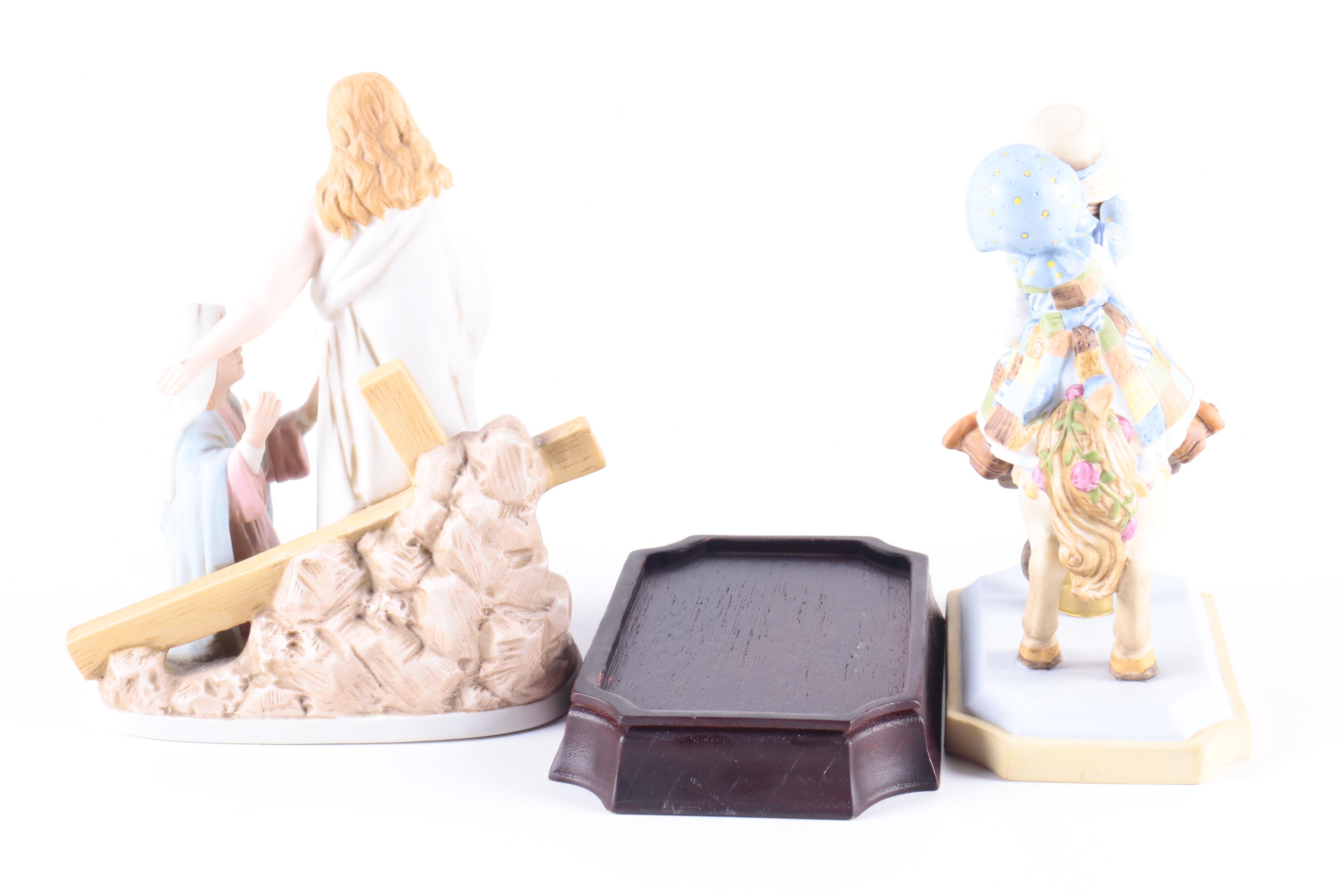 Porcelain Figurine Collection Including Lefton and Hallmark