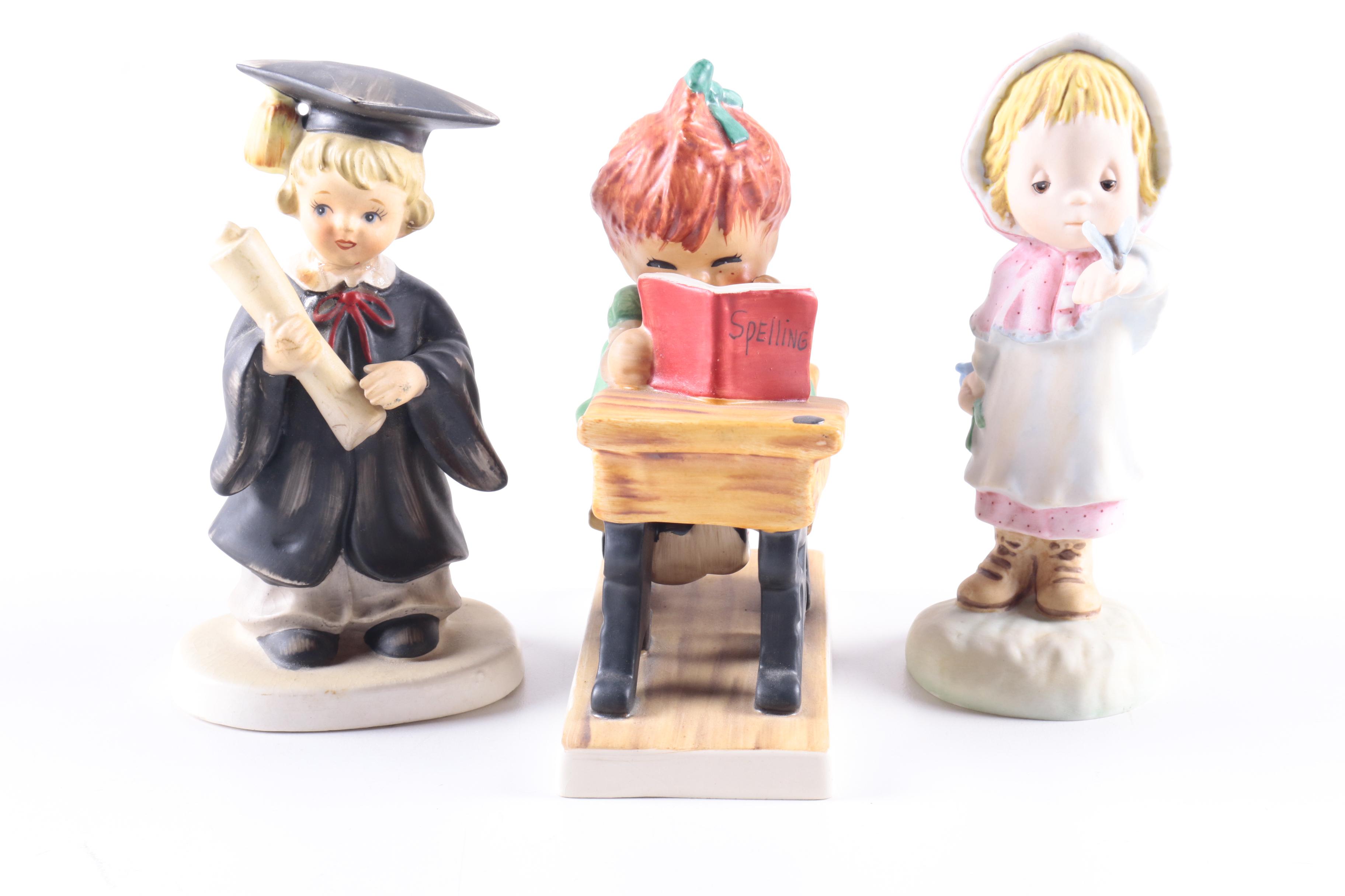 Porcelain Figurine Collection Including Lefton and Hallmark