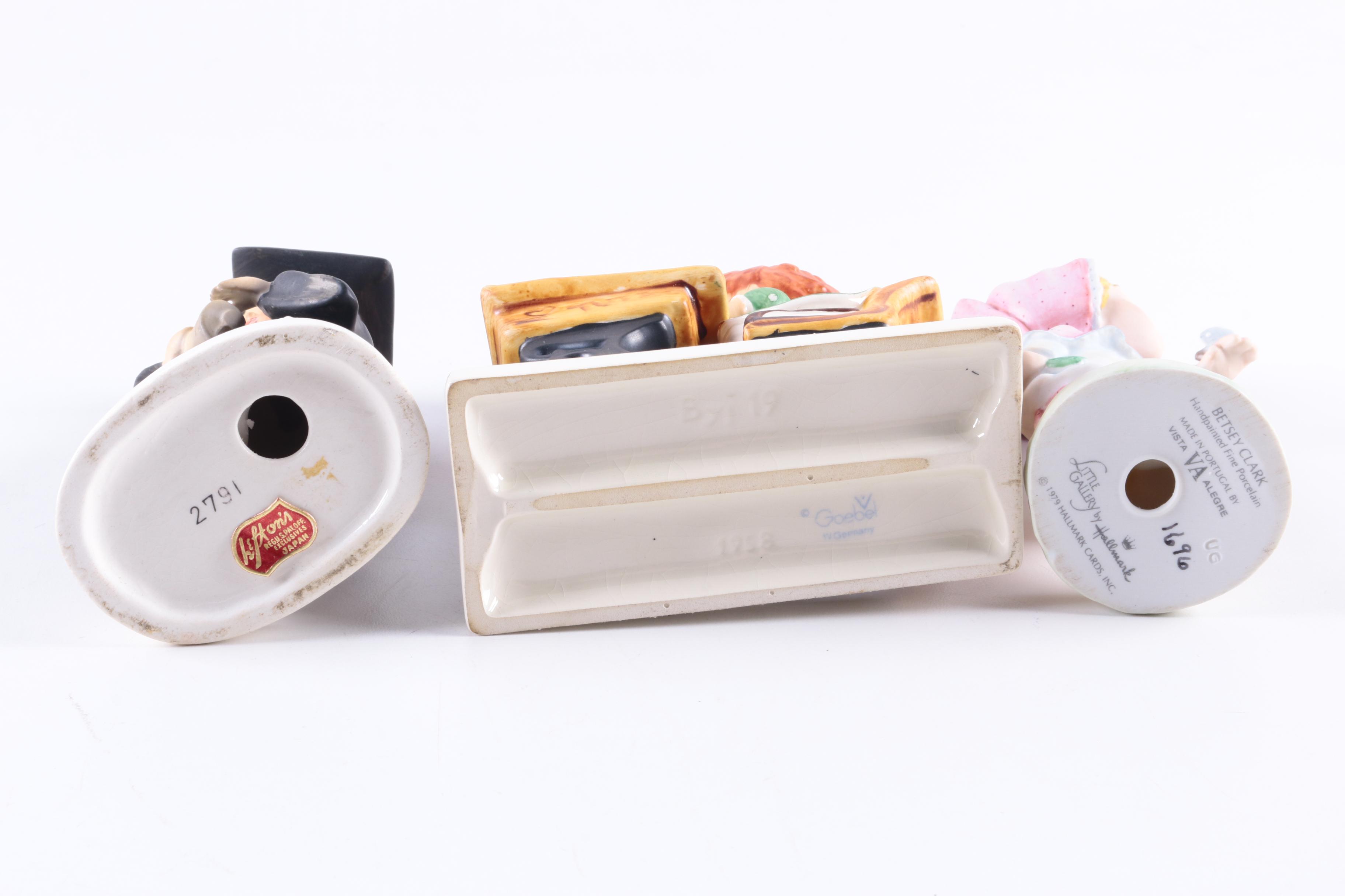 Porcelain Figurine Collection Including Lefton and Hallmark