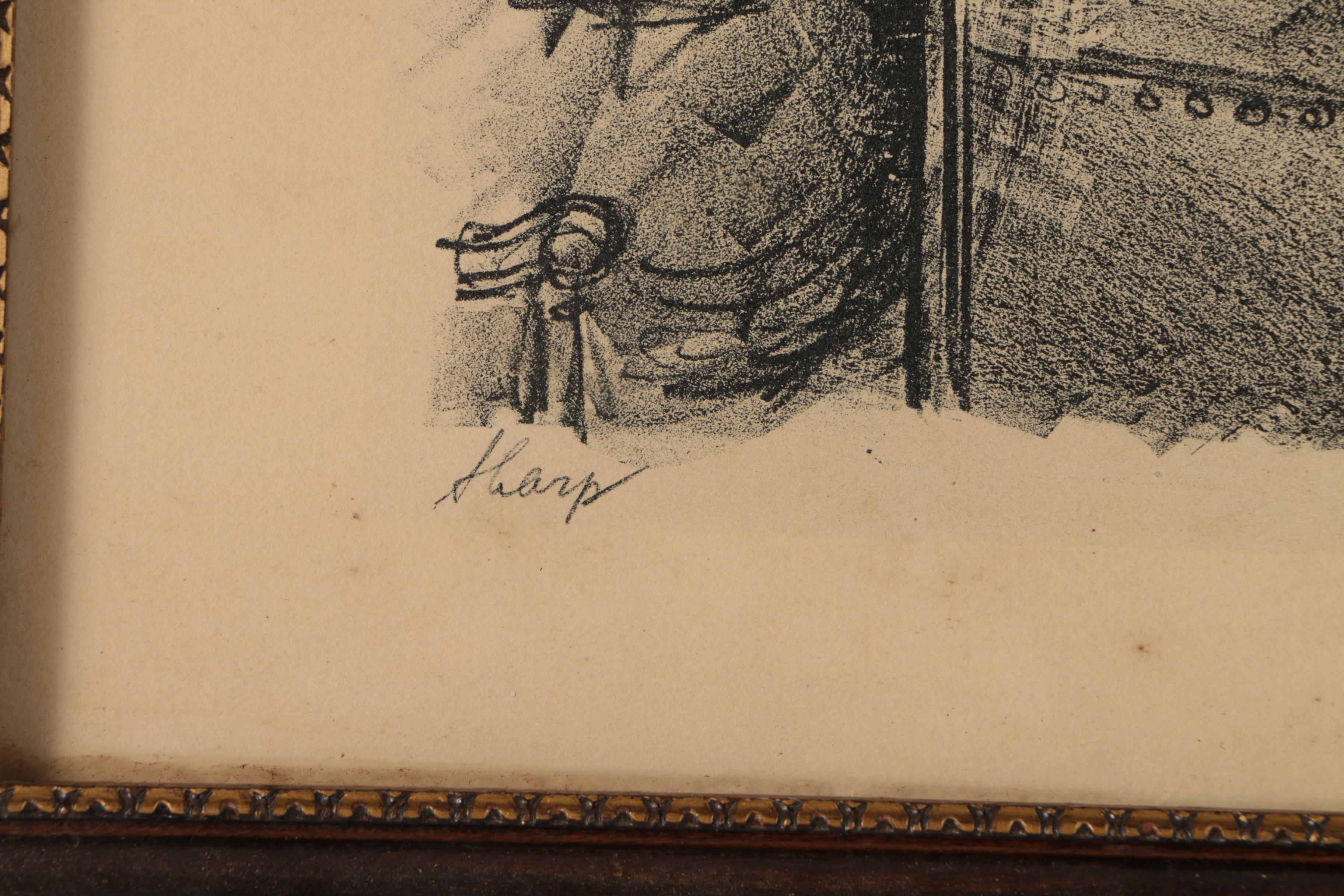 William Sharp Lithographic Illustrations of Courtroom Scenes