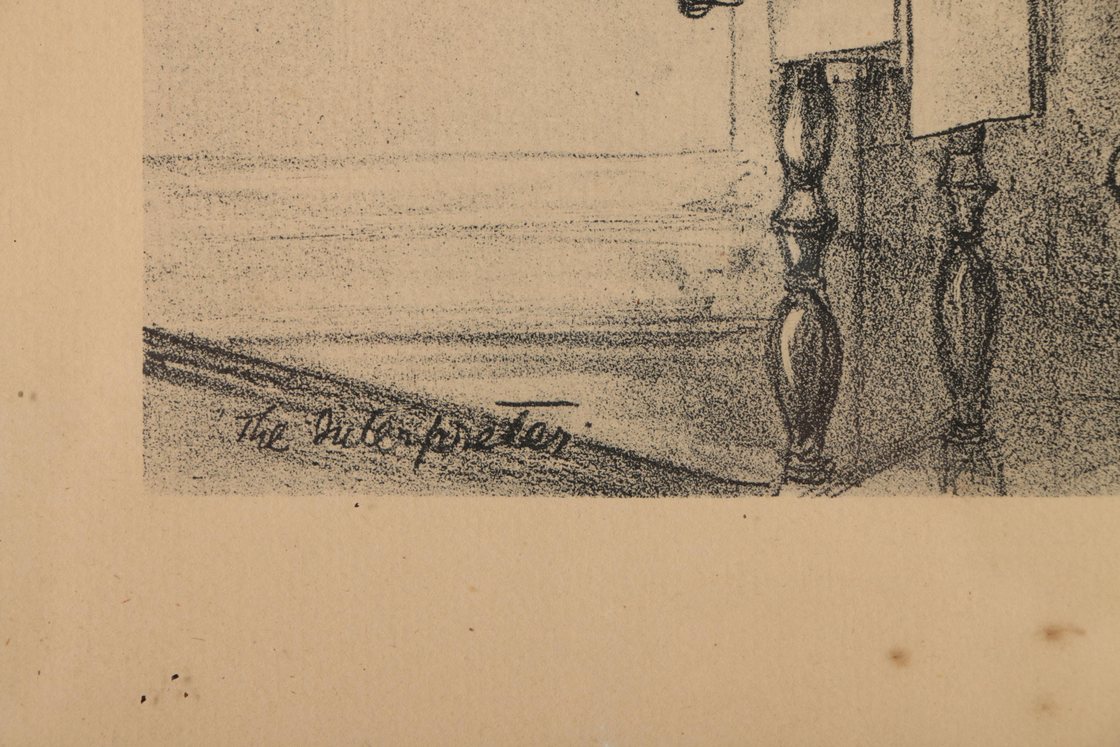 William Sharp Lithographic Illustrations of Courtroom Scenes