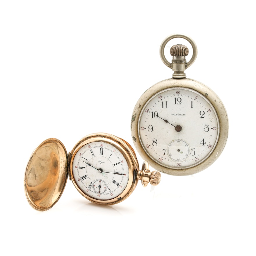 Elgin and Waltham Pocket Watches