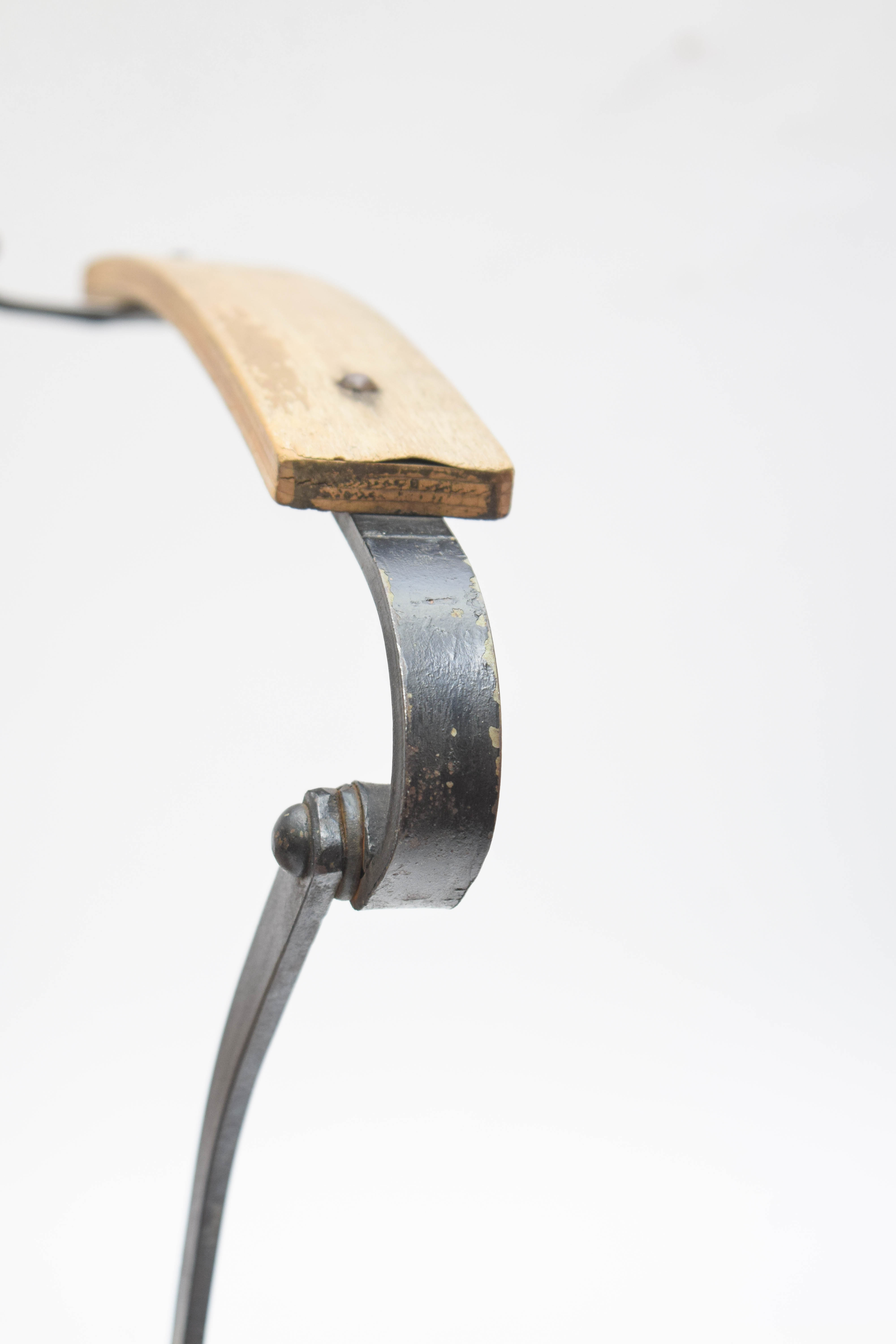 Vintage Folding Chair with Mid Century Modern Side Table by Scheibe