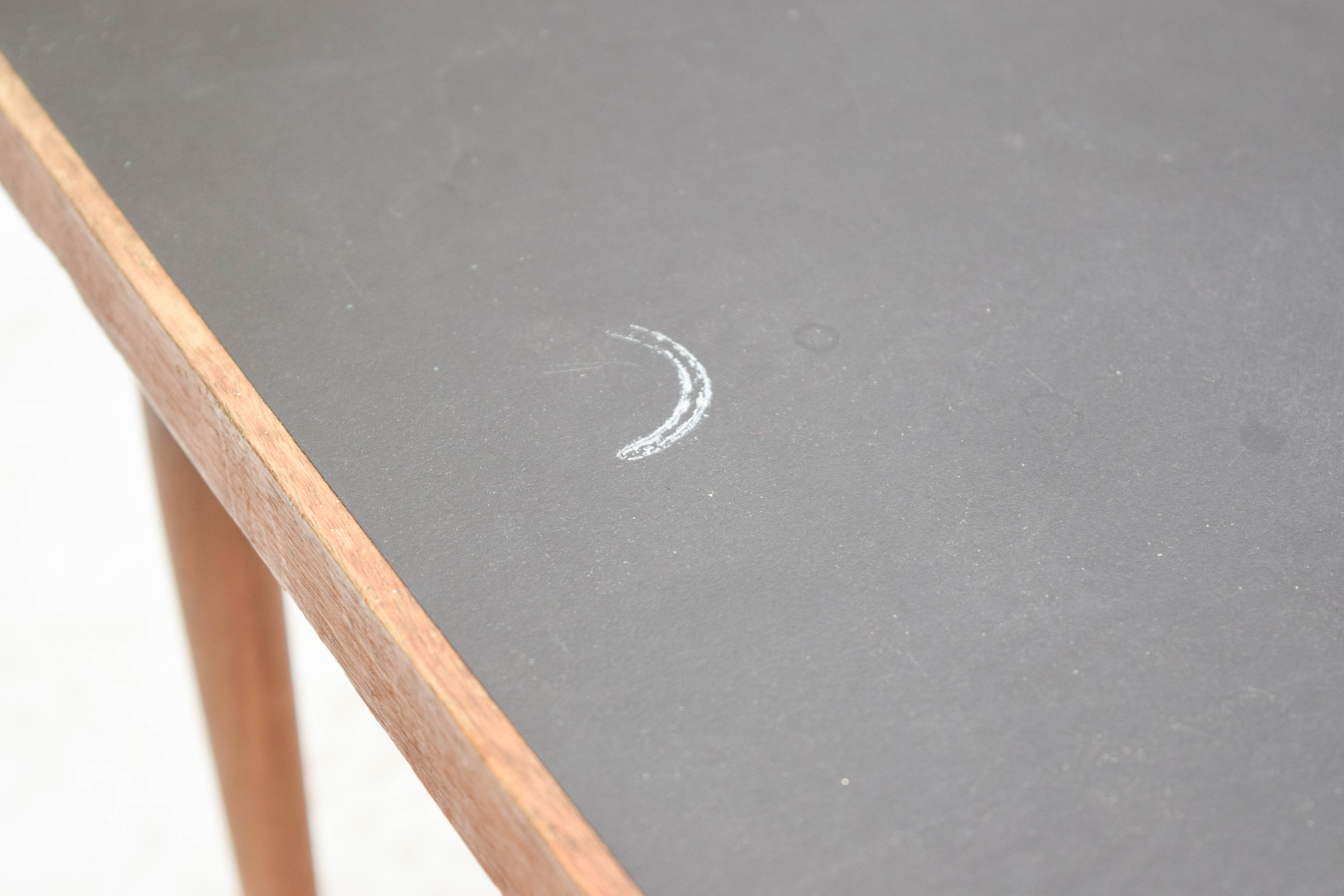 Vintage Folding Chair with Mid Century Modern Side Table by Scheibe