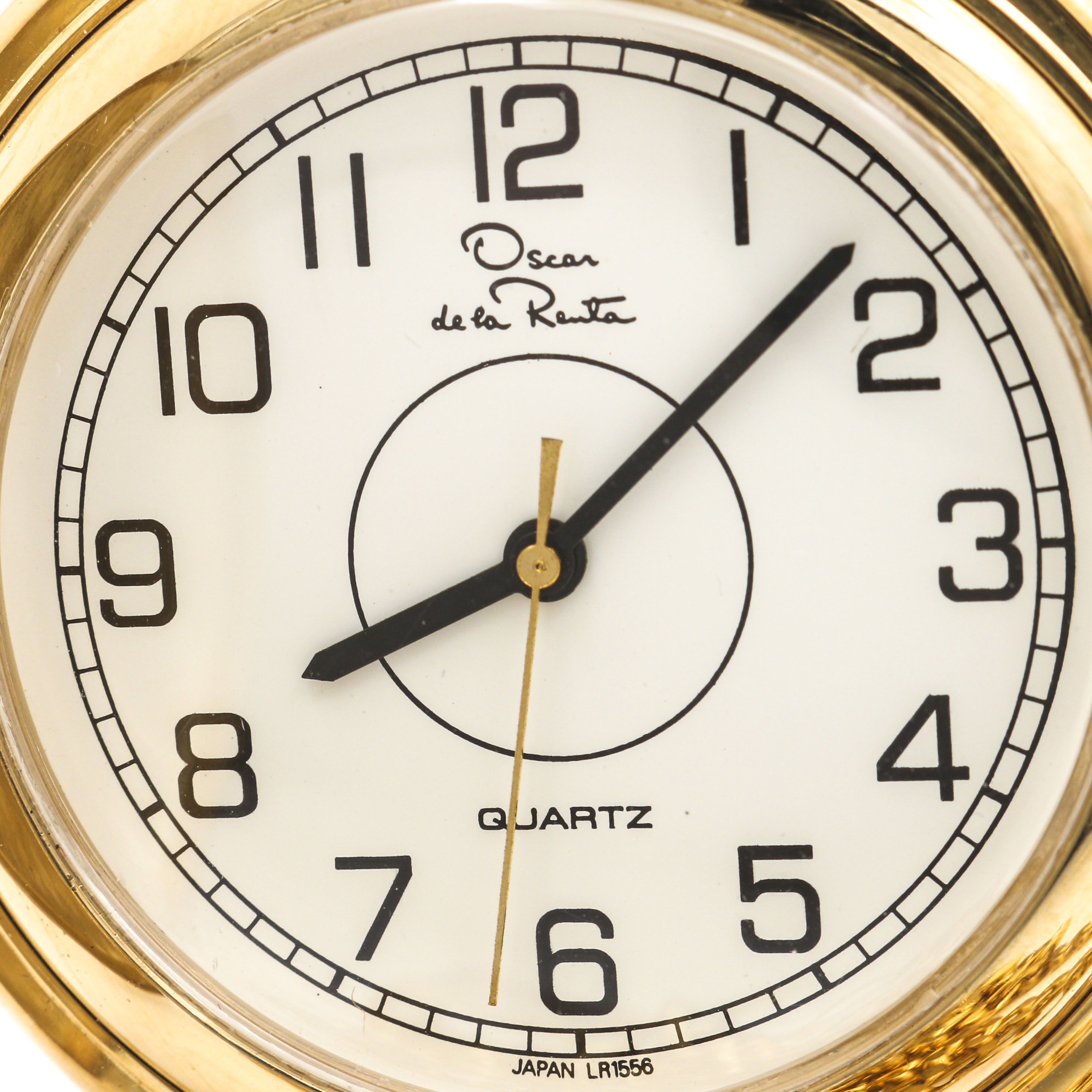 Oscar de la Renta Gold Tone Pocket Watch