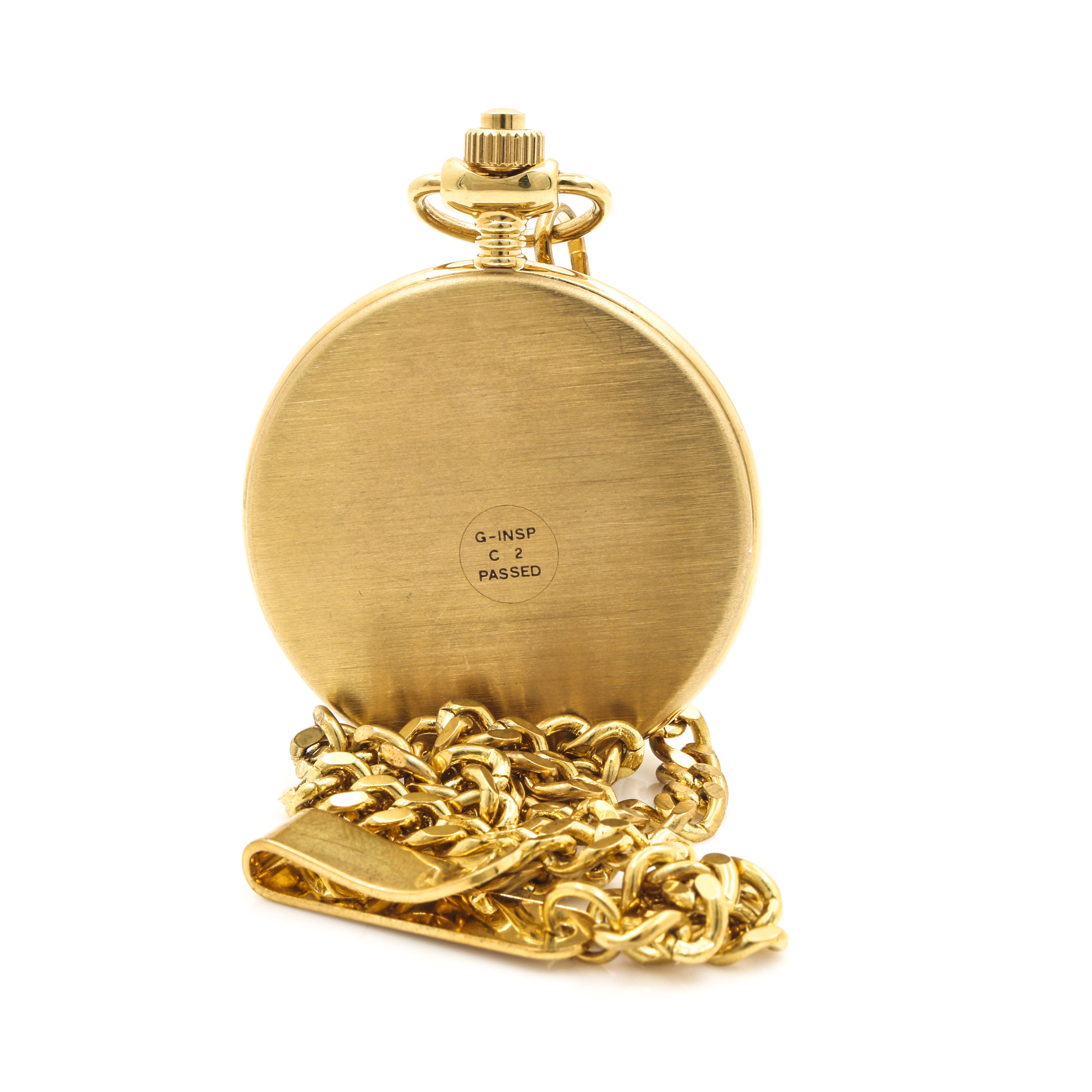Oscar de la Renta Gold Tone Pocket Watch