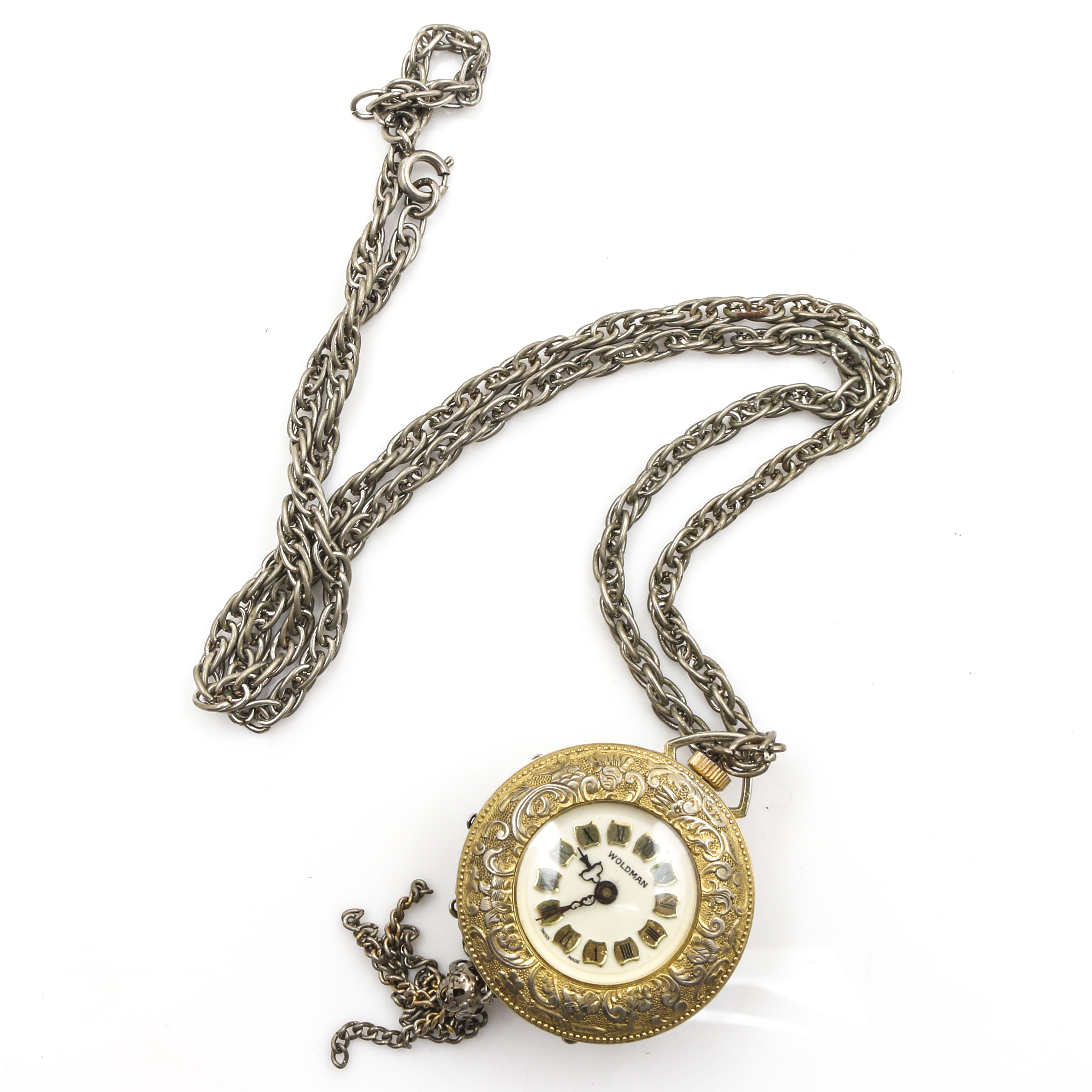 Woldman Gold Tone Pocket Watch