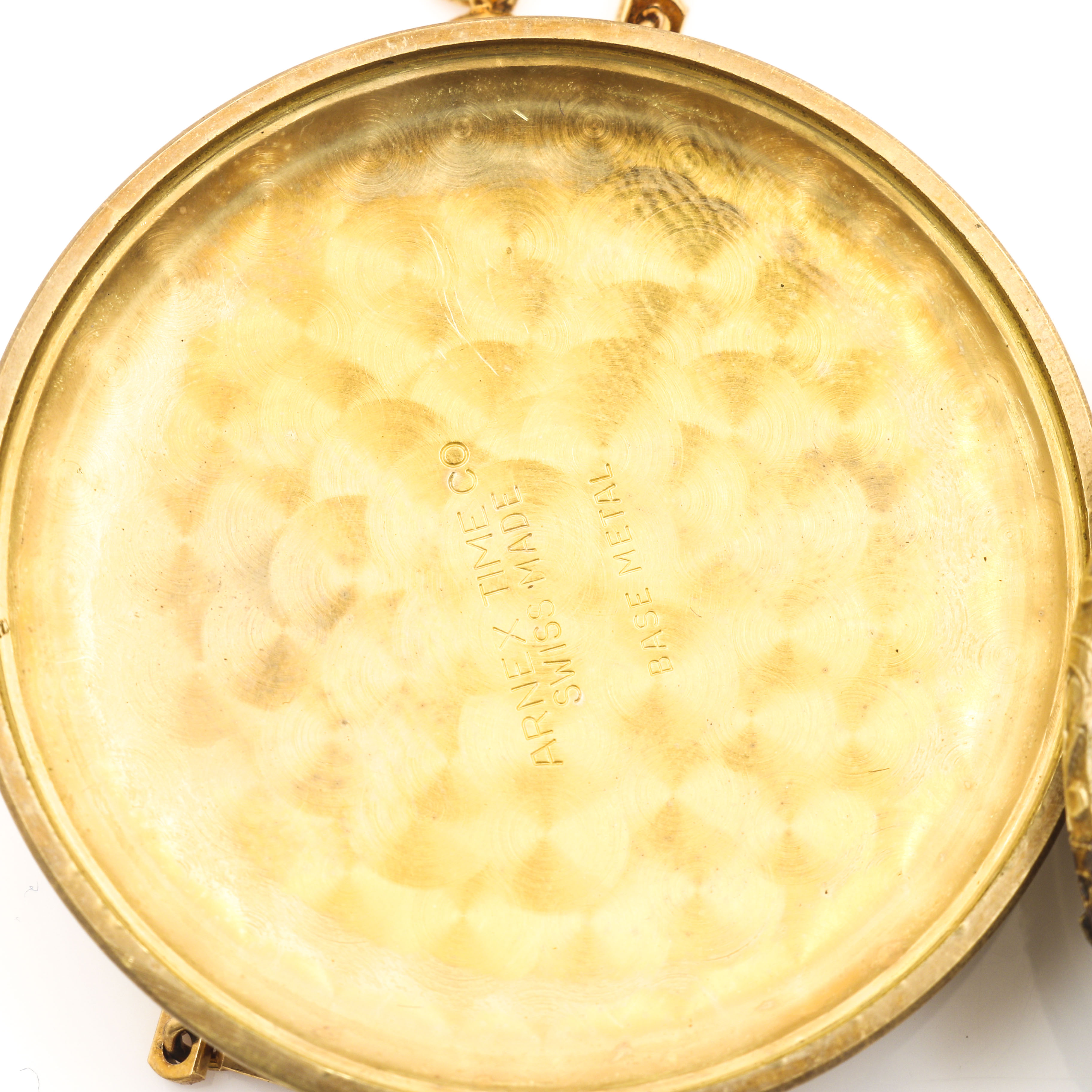 Arnex Gold Tone Pocket Watch