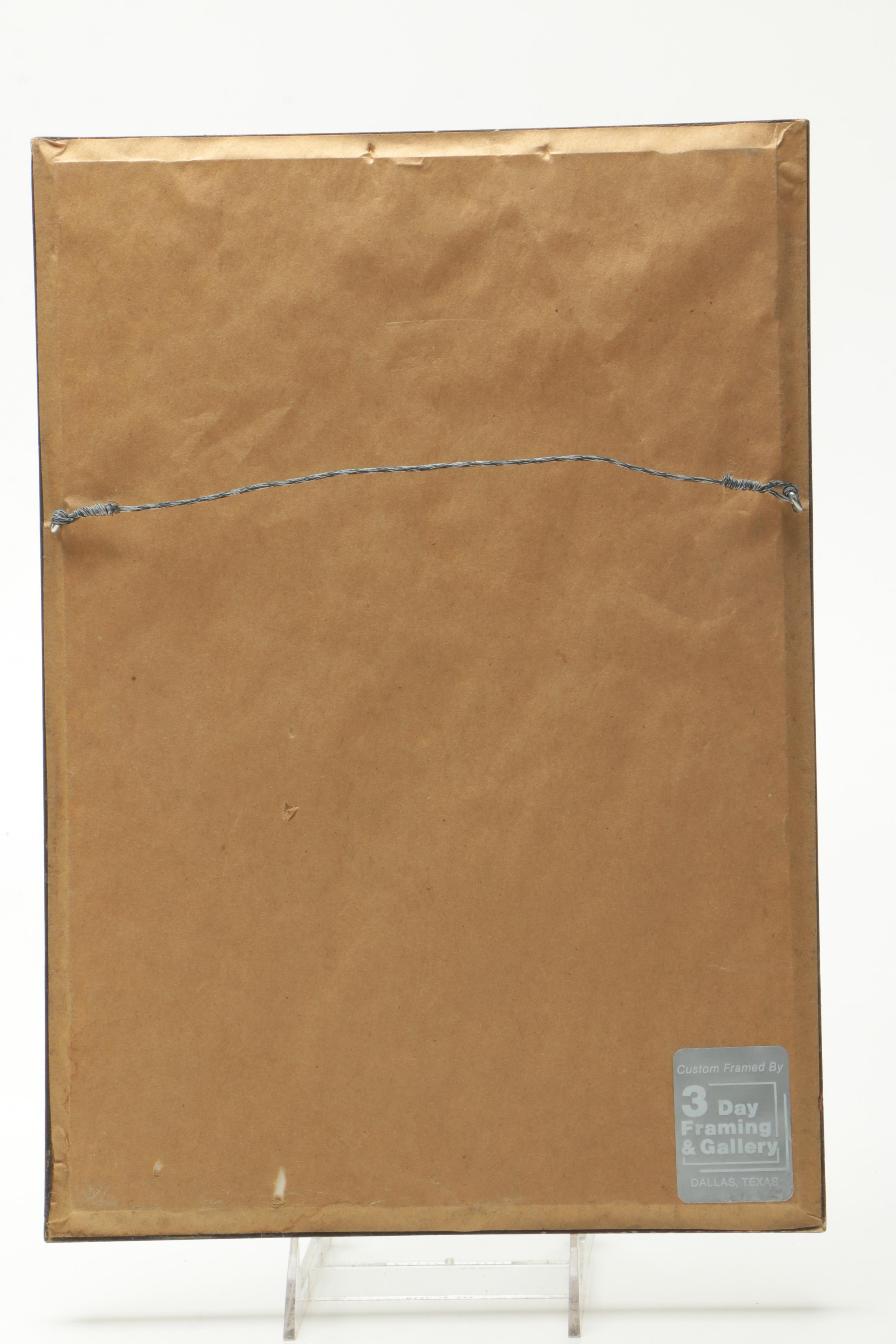 Indo-Persian Gouache and Ink Illustration of a Man Carrying a Horse