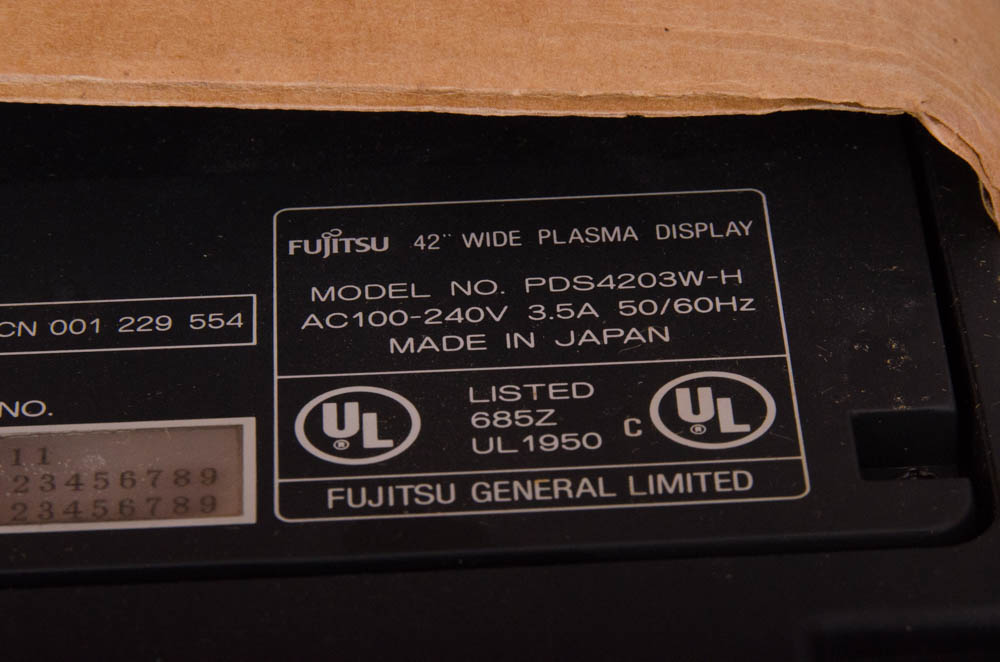 42'' Fujitsu Plasma Television