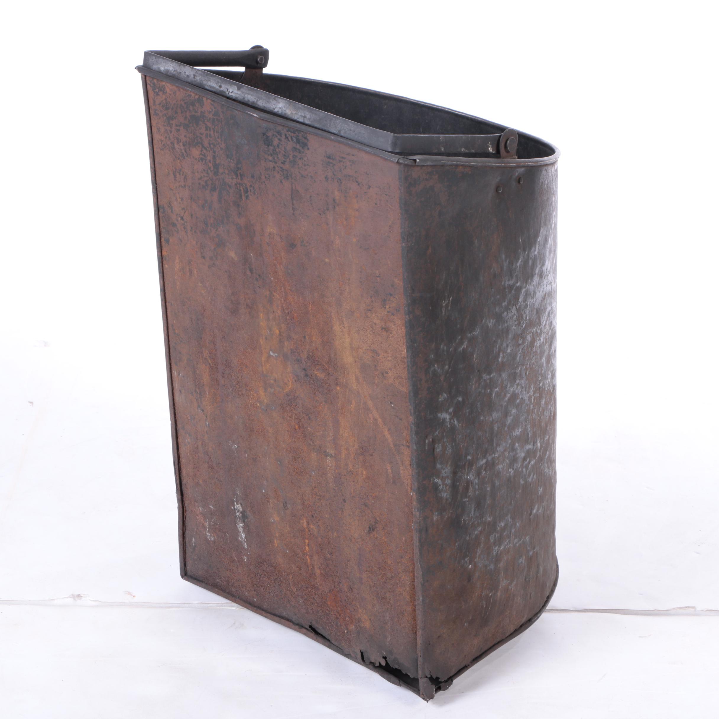 Vintage Metal Coal Bin