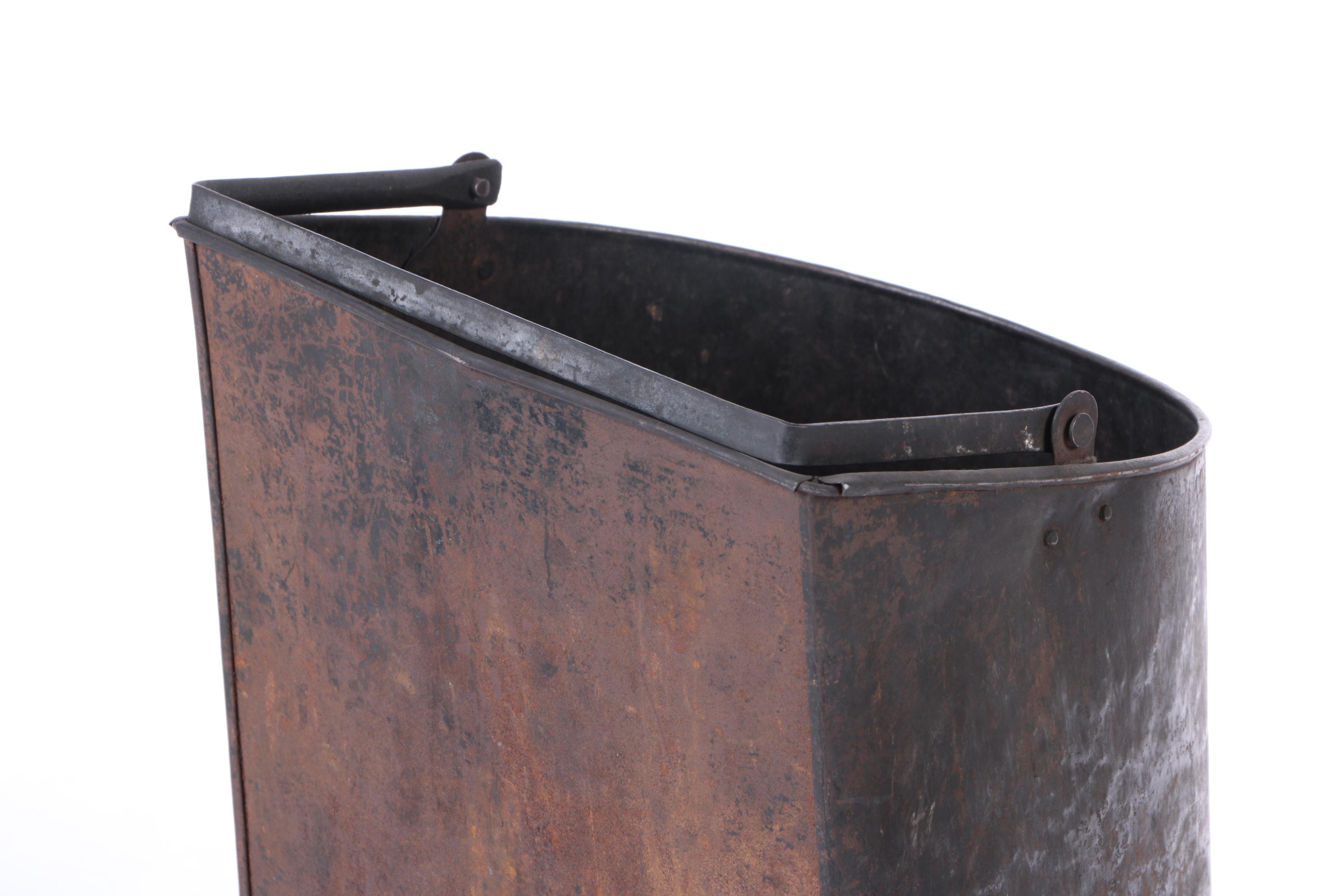 Vintage Metal Coal Bin