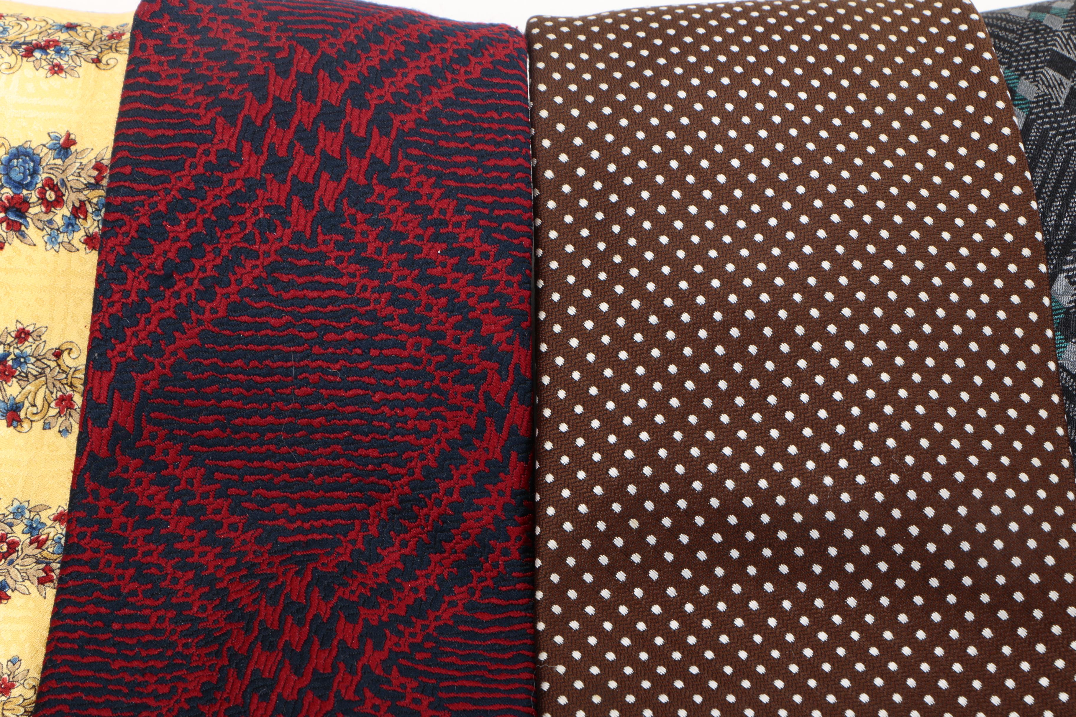 Collection of Ties Including Christian Dior and Giorgio Armani