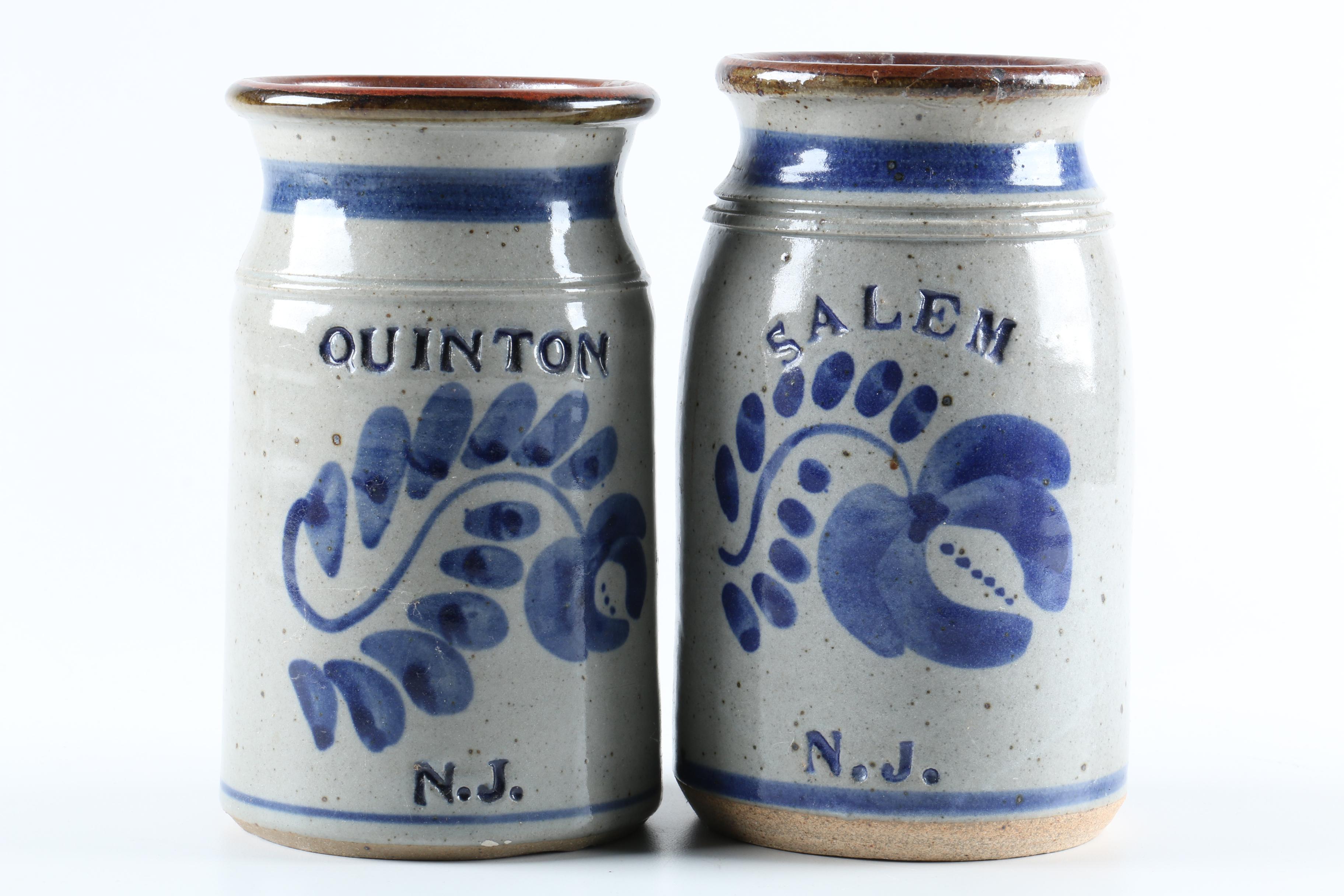 Collection of Stoneware Jars