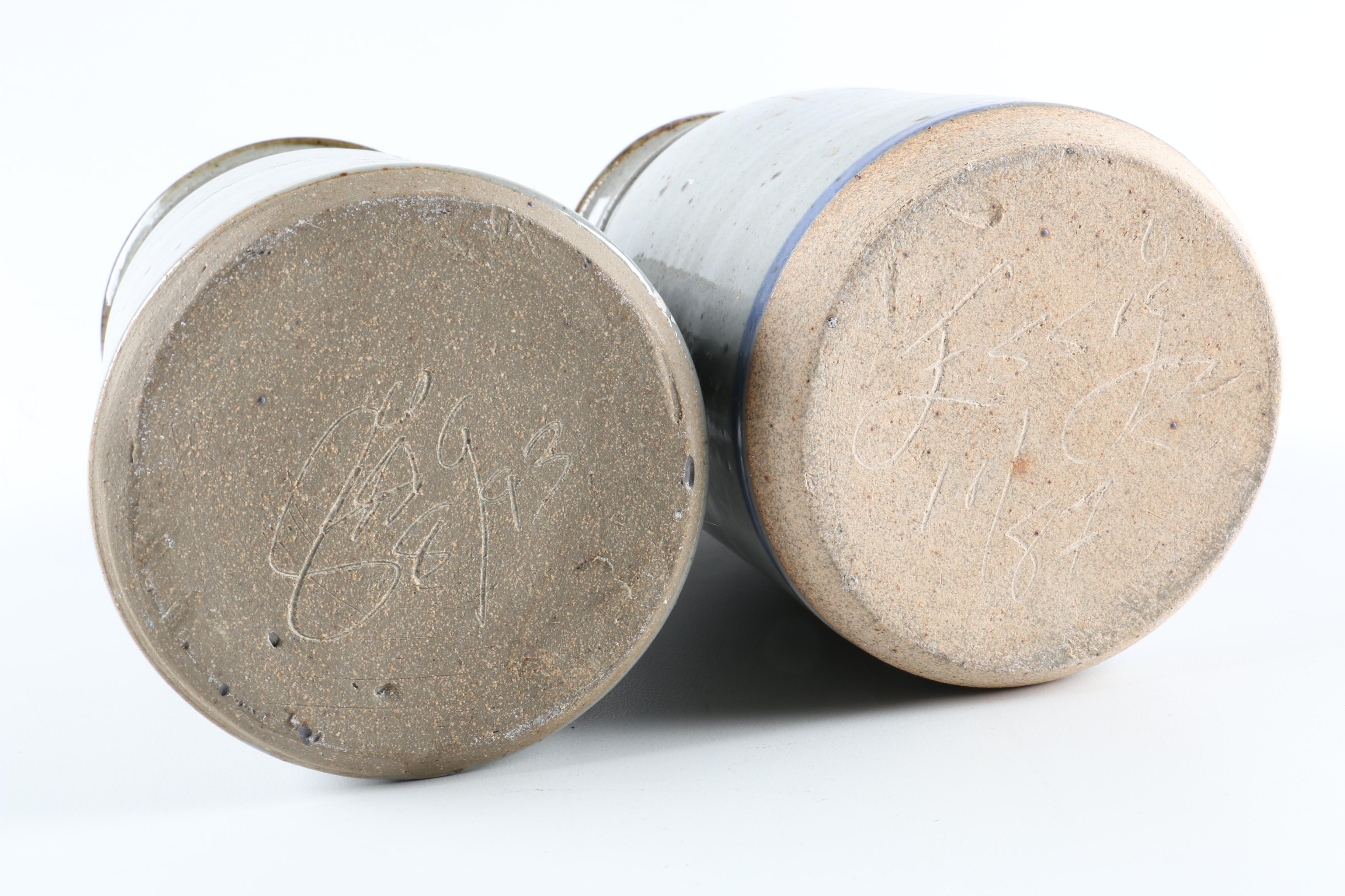 Collection of Stoneware Jars