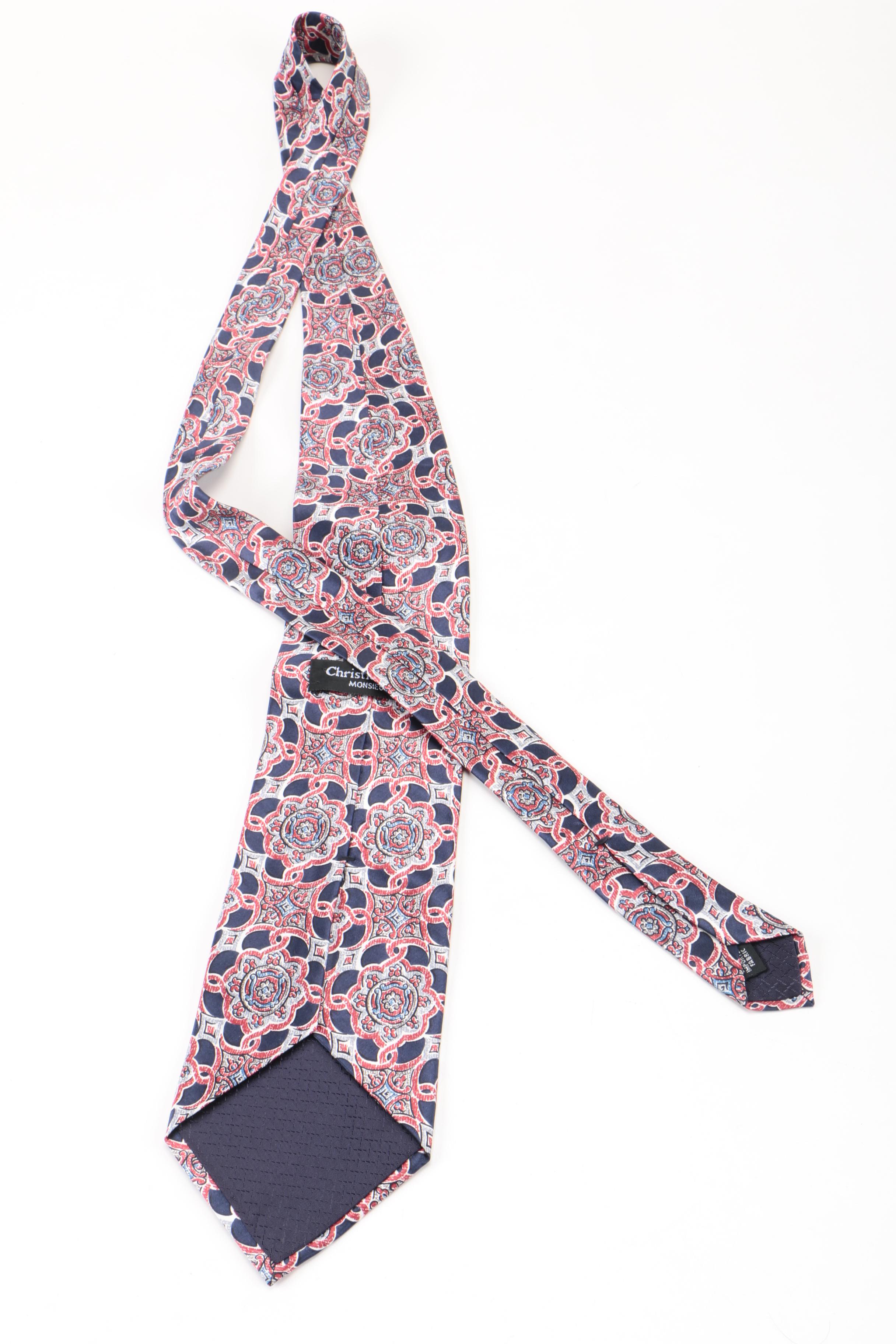 Collection of Ties Including Christian Dior and Giorgio Armani