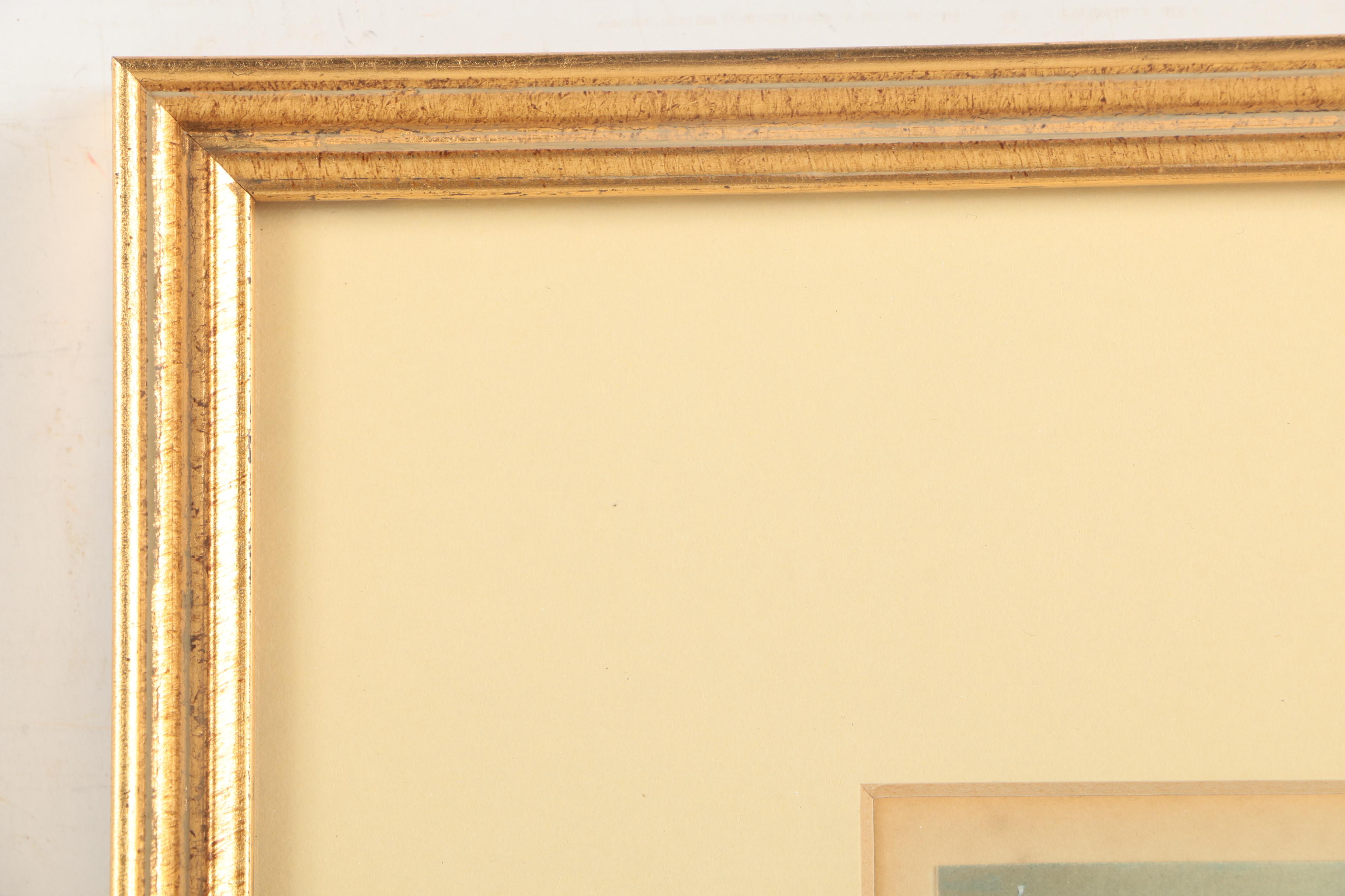 Wallace Nutting Hand-Colored Photograph "Under the Blossoms"