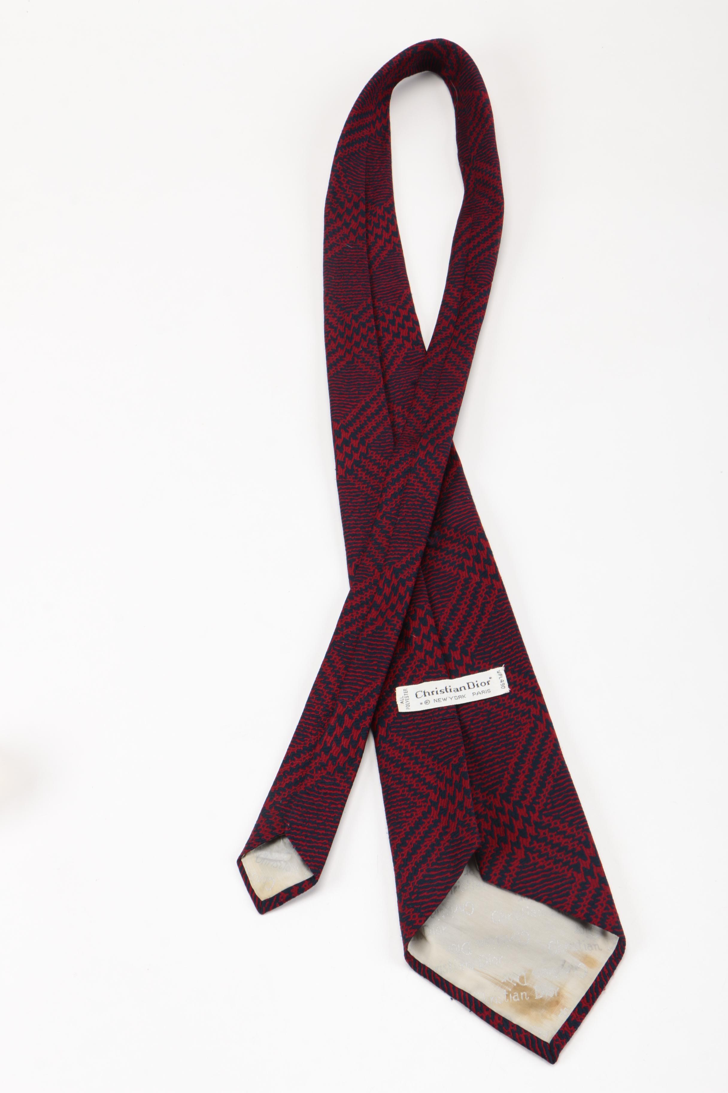 Collection of Ties Including Christian Dior and Giorgio Armani