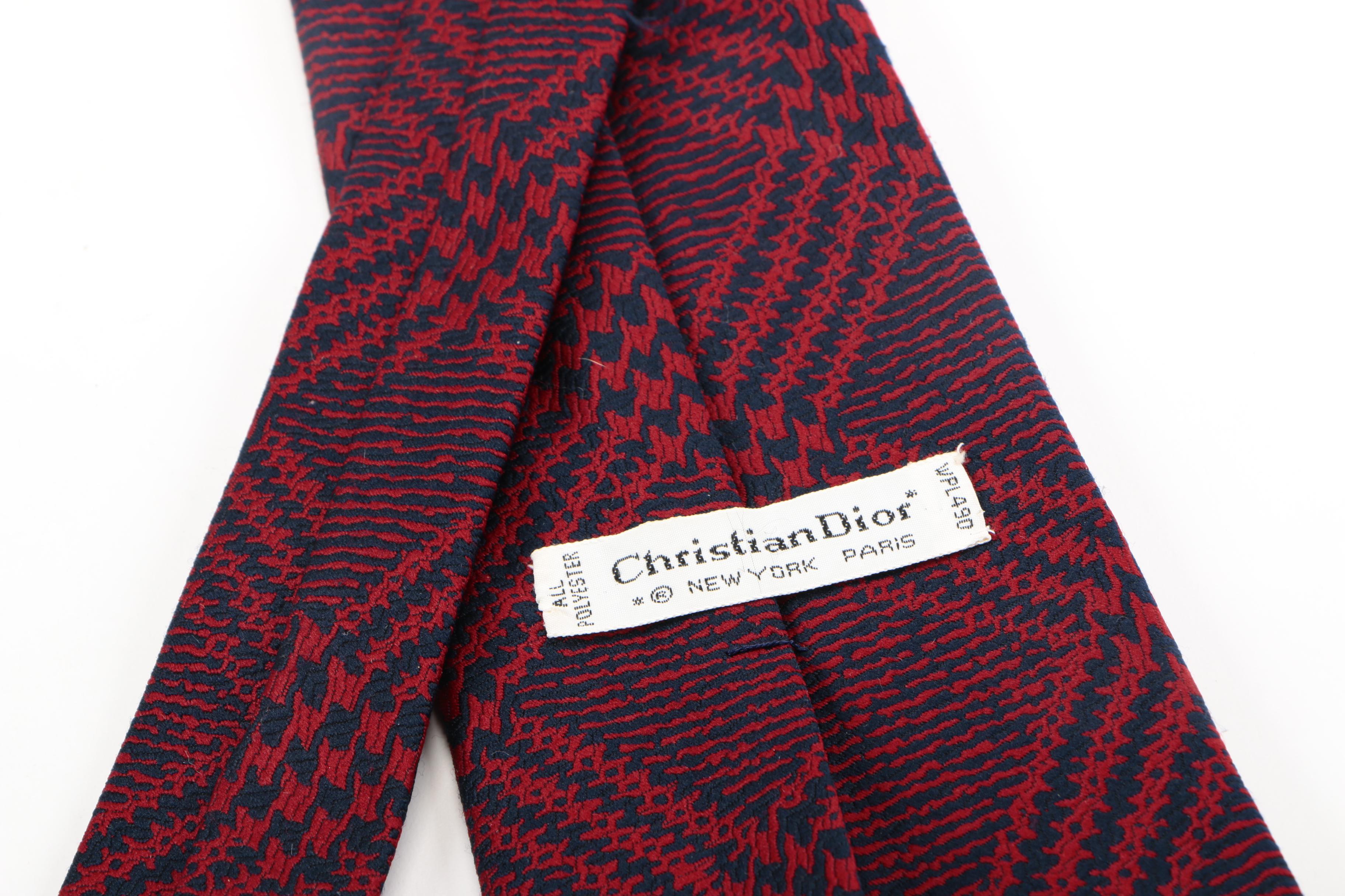 Collection of Ties Including Christian Dior and Giorgio Armani