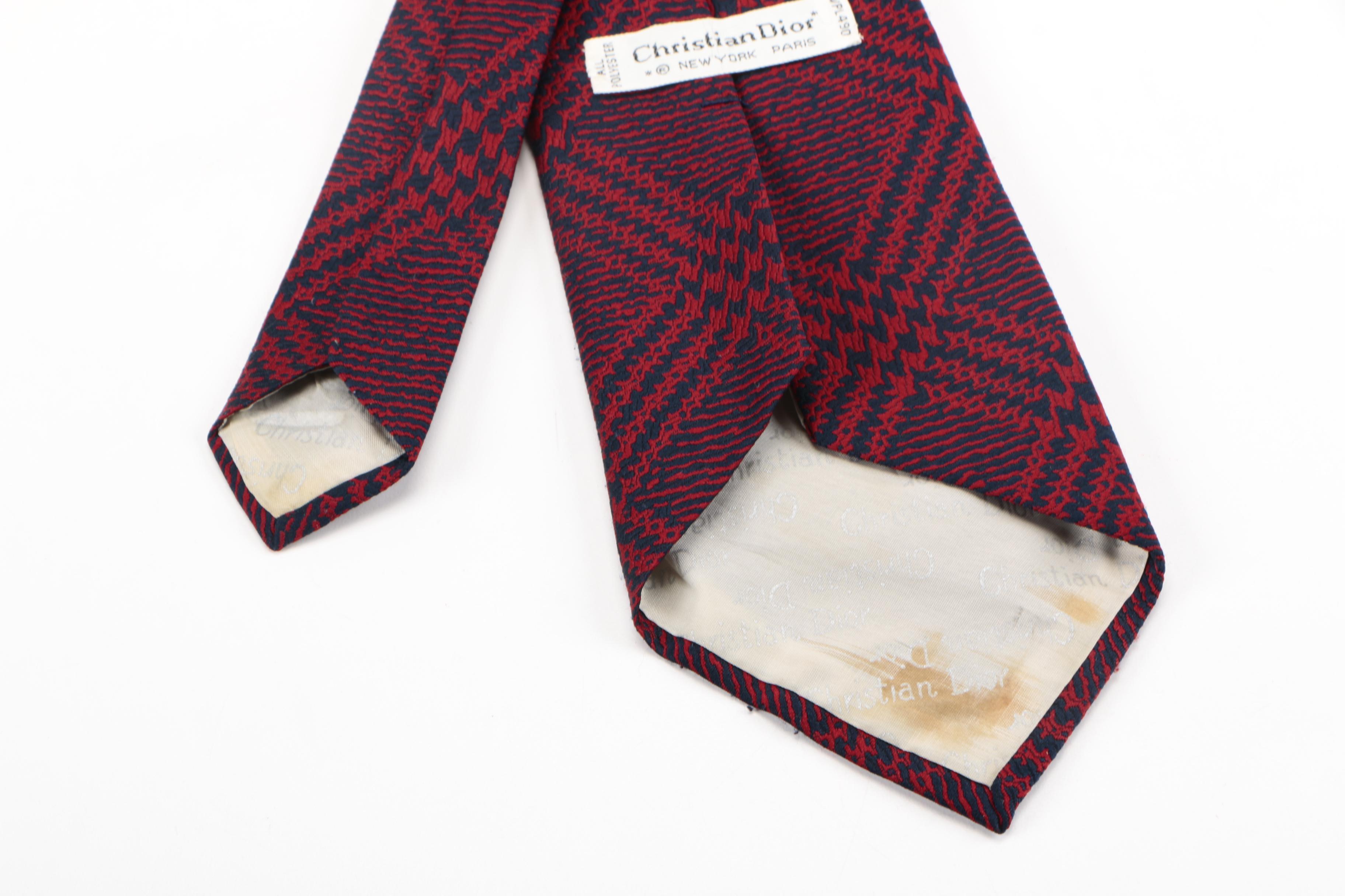 Collection of Ties Including Christian Dior and Giorgio Armani