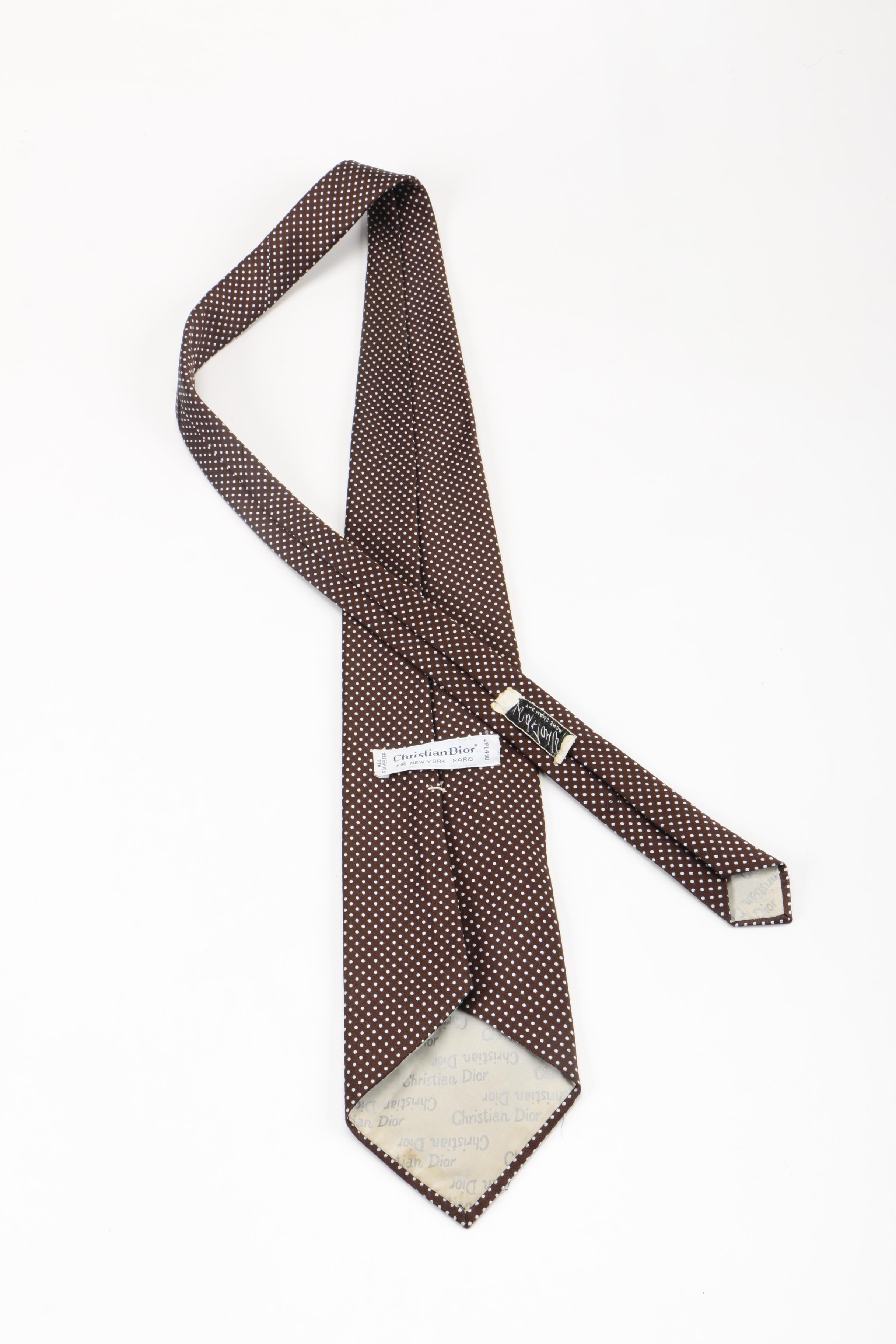 Collection of Ties Including Christian Dior and Giorgio Armani