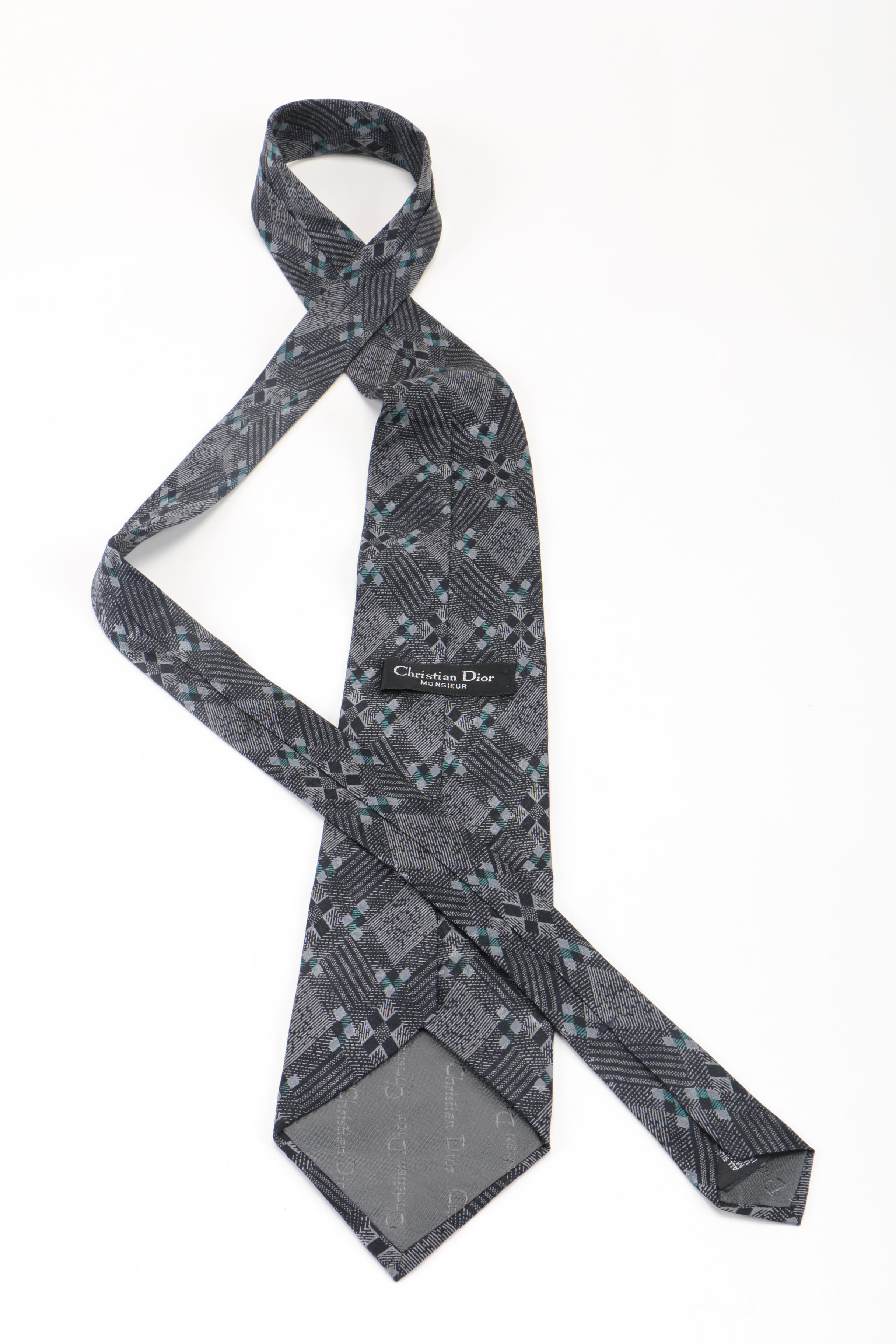 Collection of Ties Including Christian Dior and Giorgio Armani