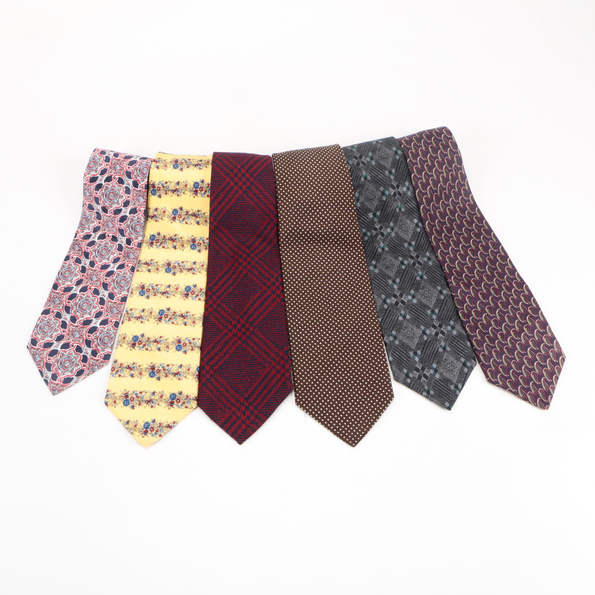 Collection of Ties Including Christian Dior and Giorgio Armani
