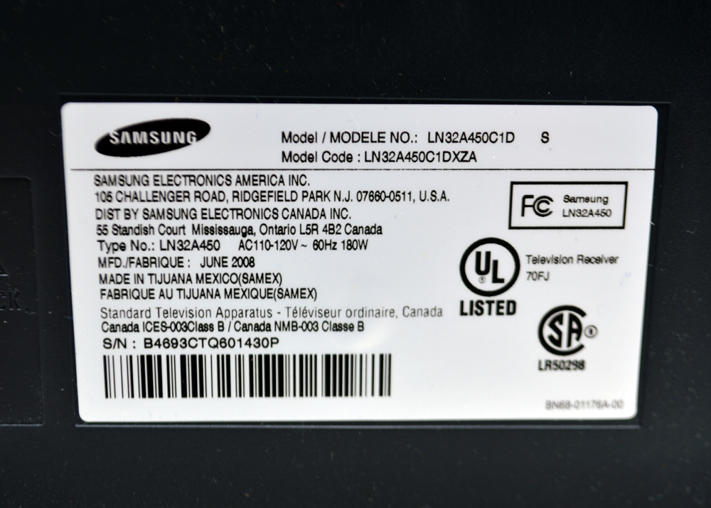 32" Samsung Flat Screen Television