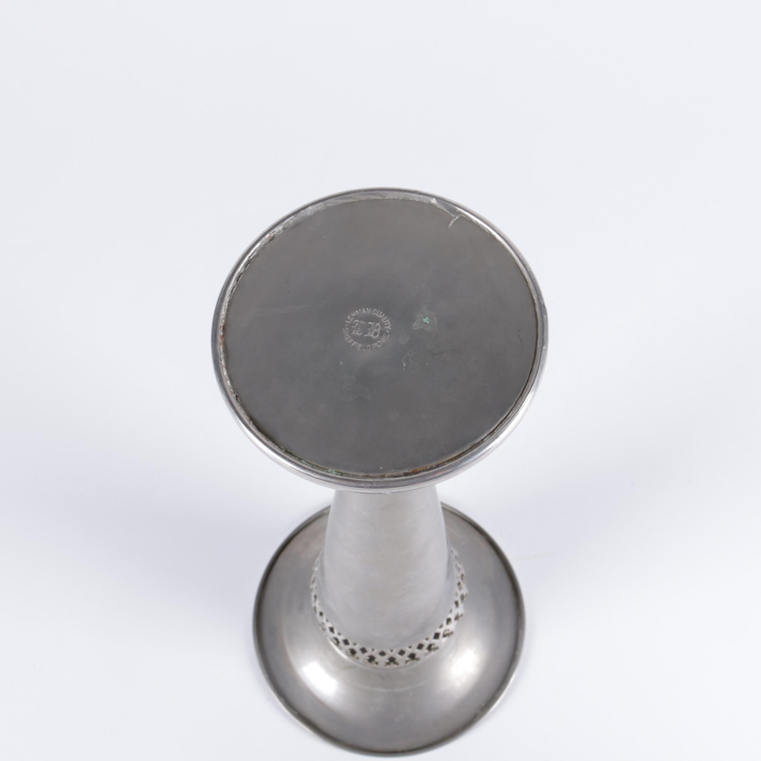 Wood Carved King Bottle Holder with Lehman Brothers Silver Plate Vase