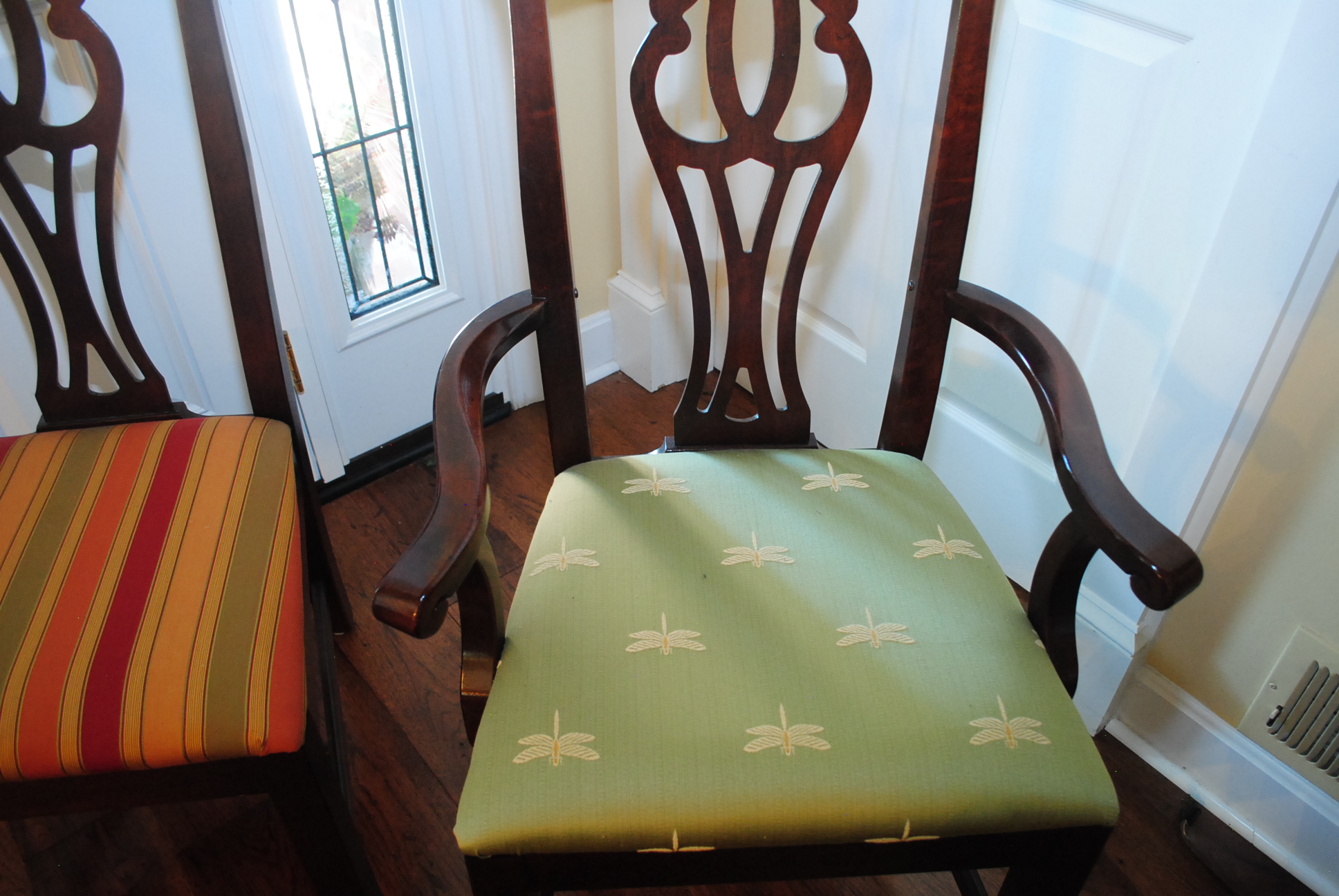 Chippendale Style Cherry Dining Chairs