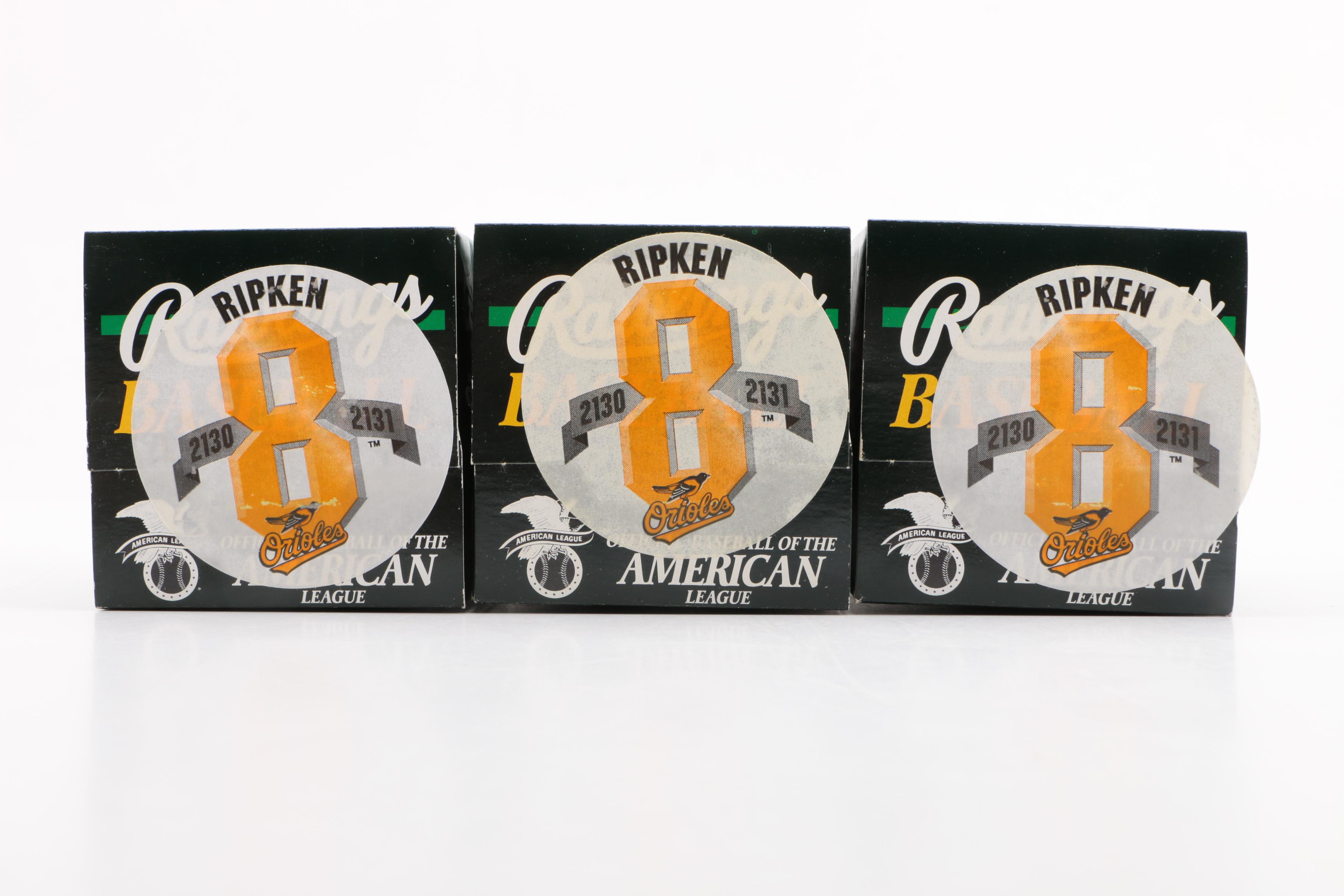 Cal Ripken Jr. Consecutive Game Streak Commemorative Rawlings Baseballs