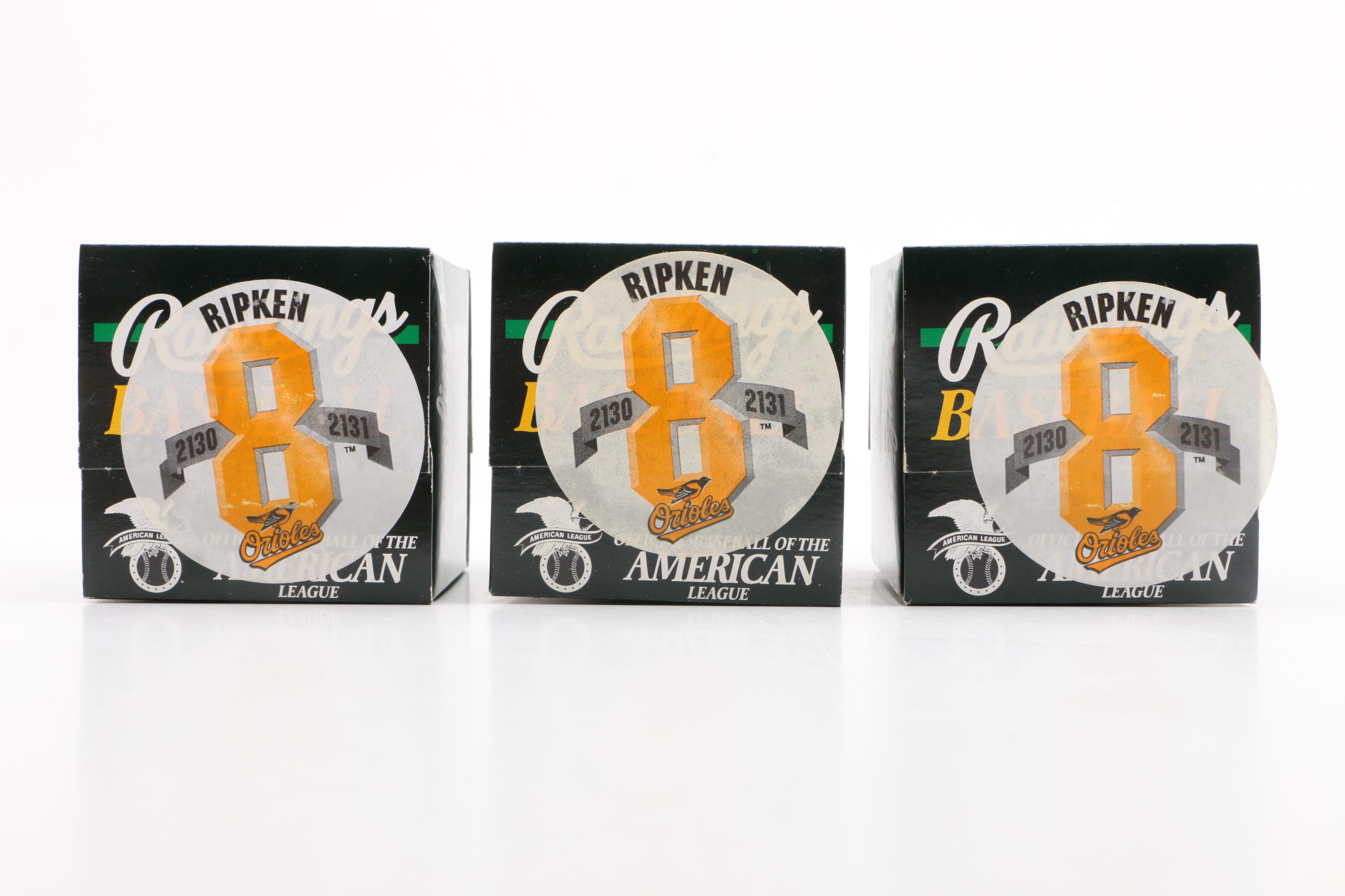 Cal Ripken Jr. Consecutive Game Streak Commemorative Rawlings Baseballs